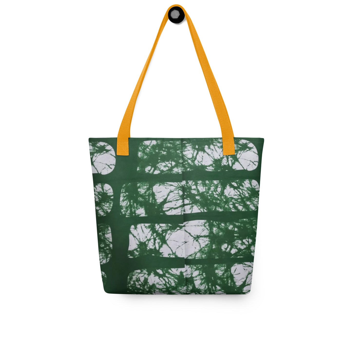 Green Print Tote Bag