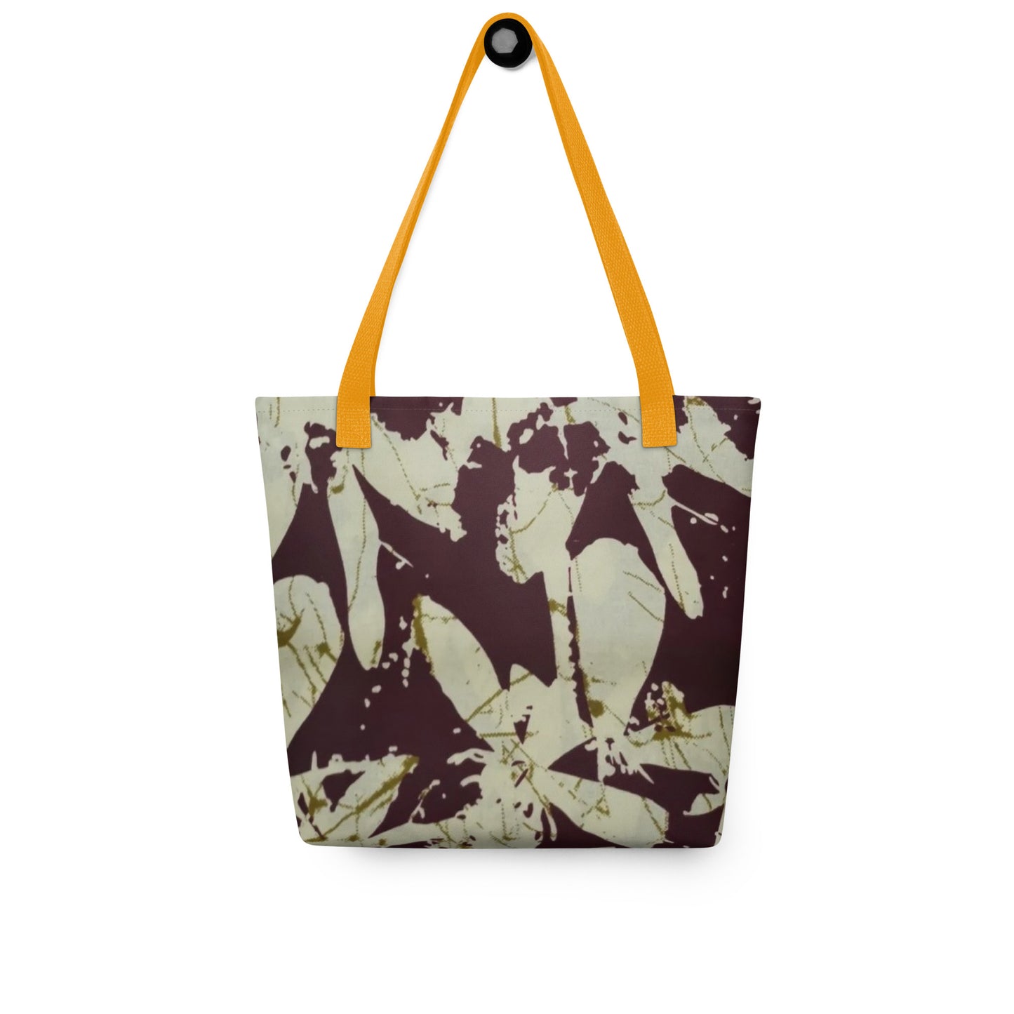 Brown Print Tote Bag