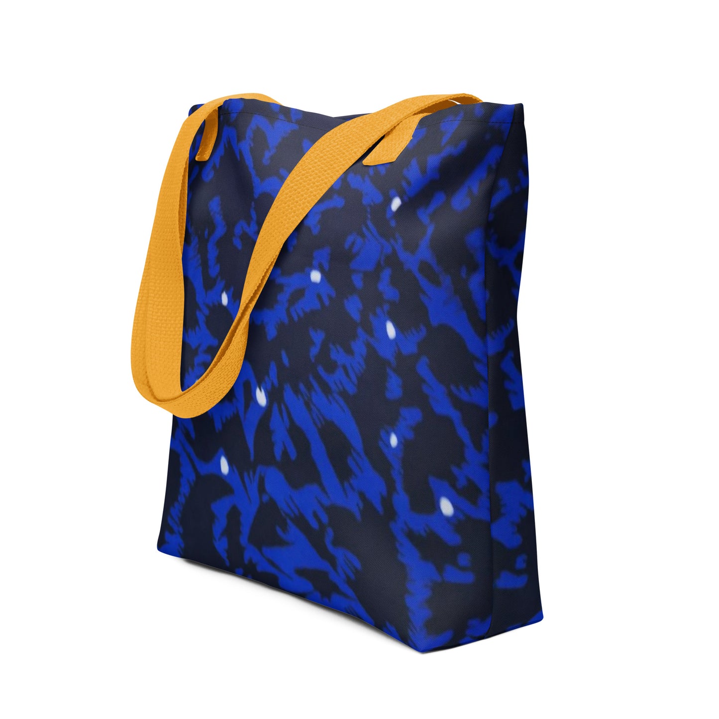 Blue Leopard Tote Bag