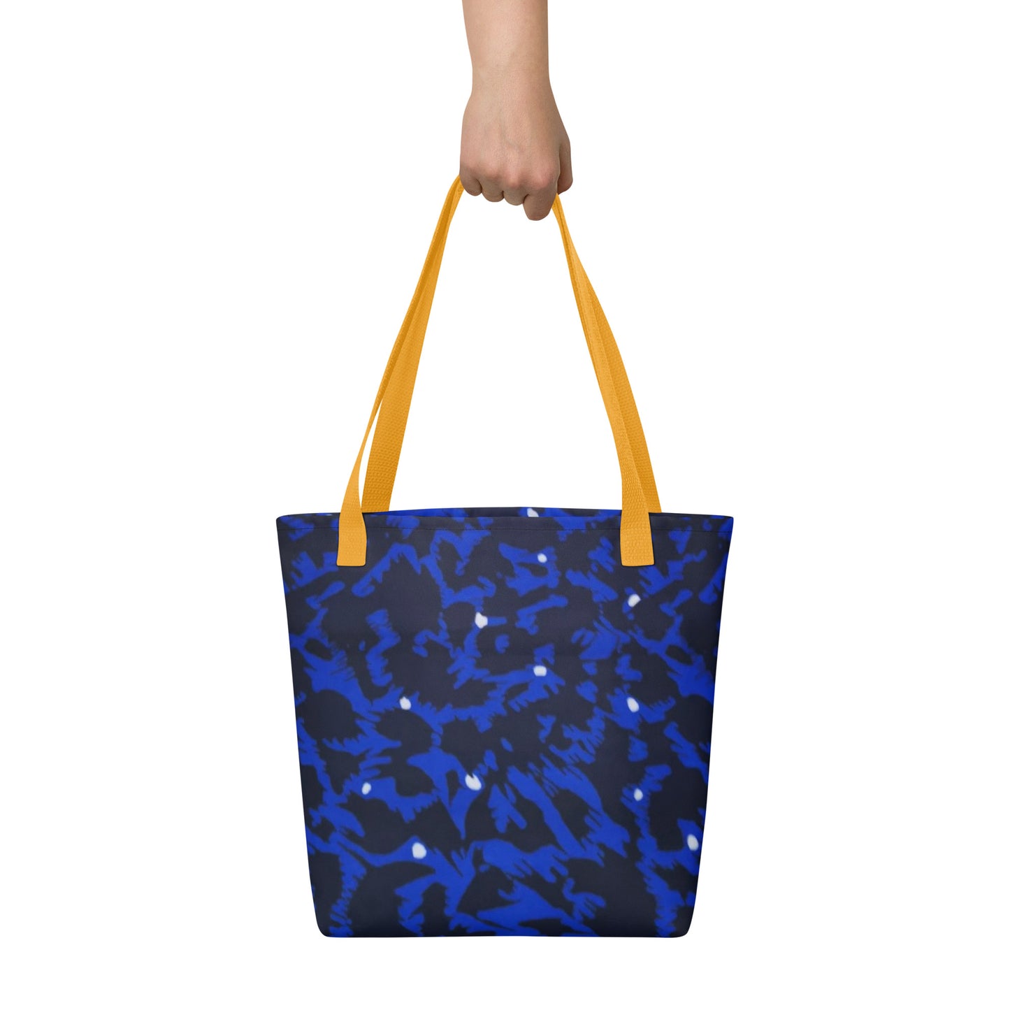 Blue Leopard Tote Bag