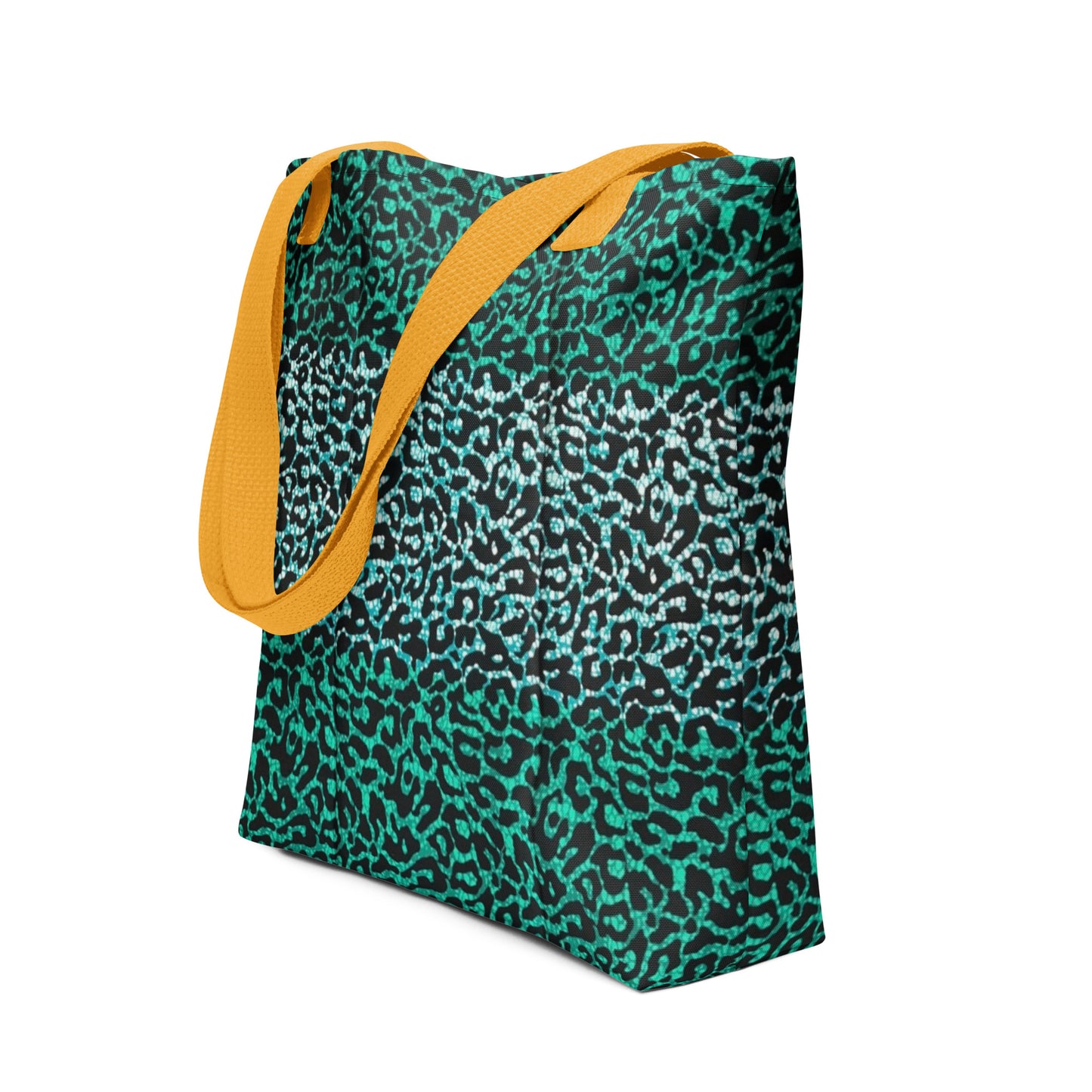 Green Leopard Tote Bag