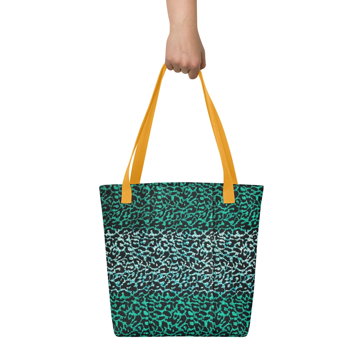 Green Leopard Tote Bag