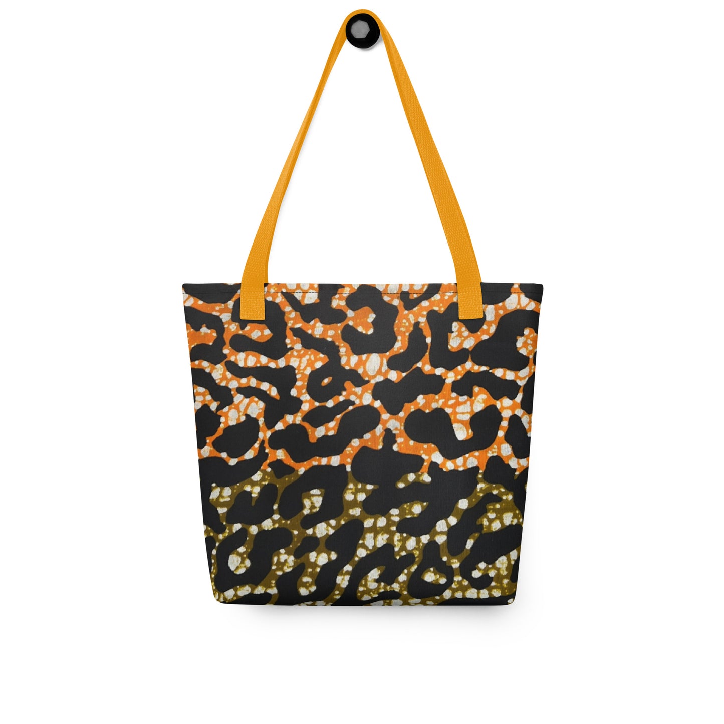 Green Orange Leopard Tote Bag