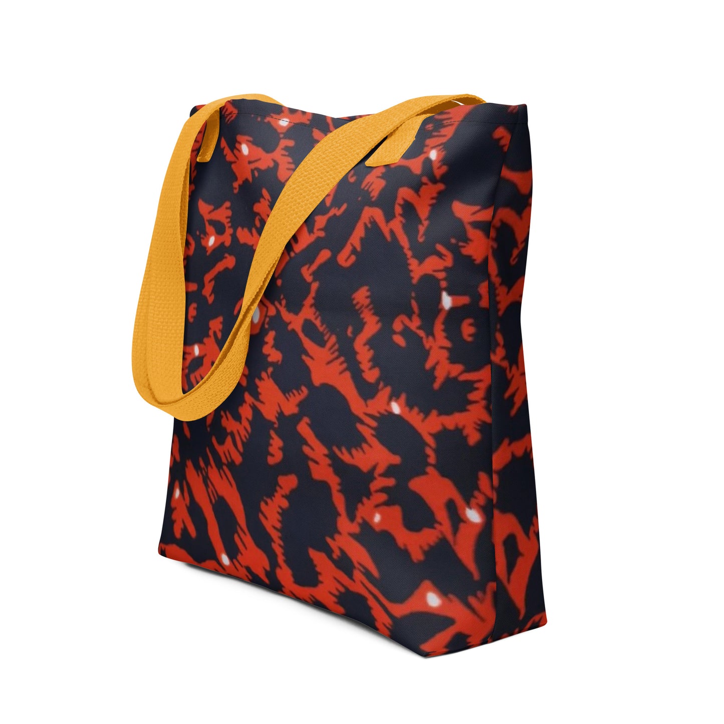 Orange Leopard Tote Bag