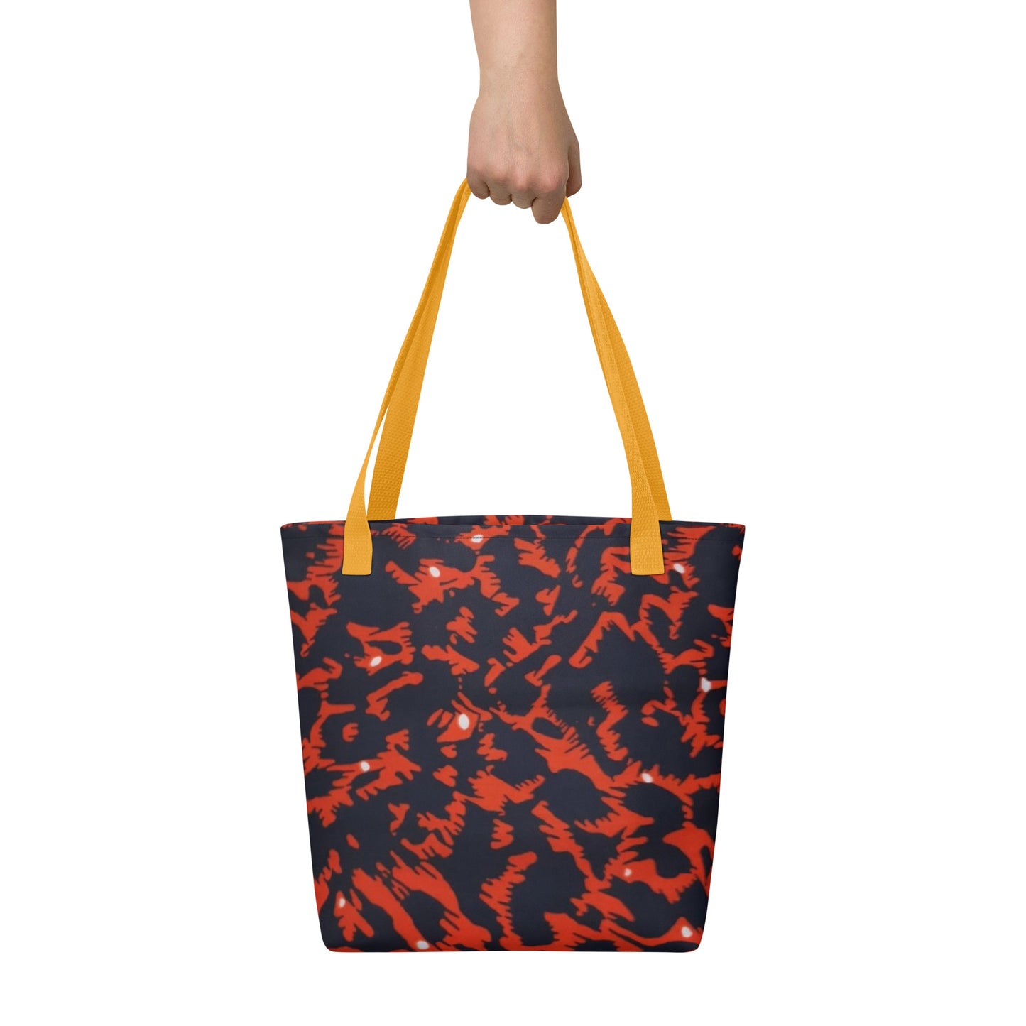 Orange Leopard Tote Bag