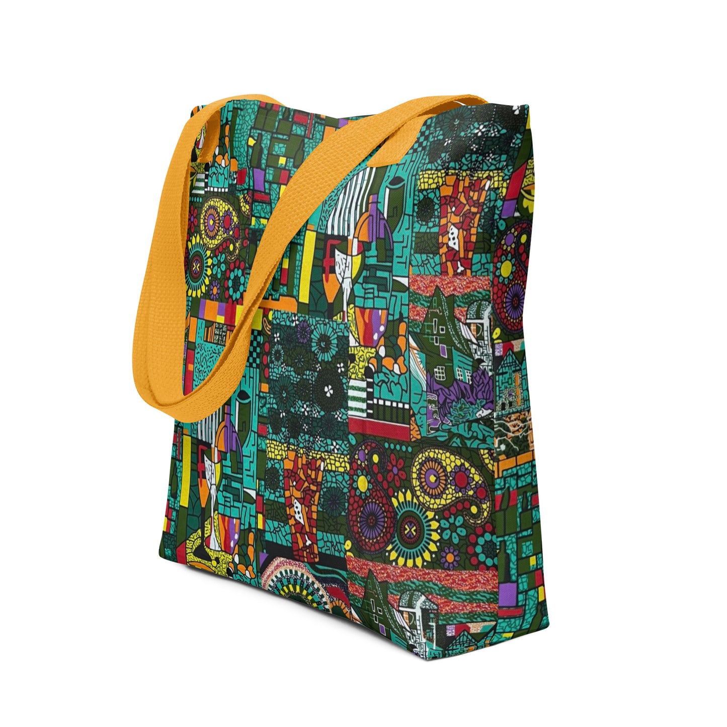 Green Artsy Tote Bag