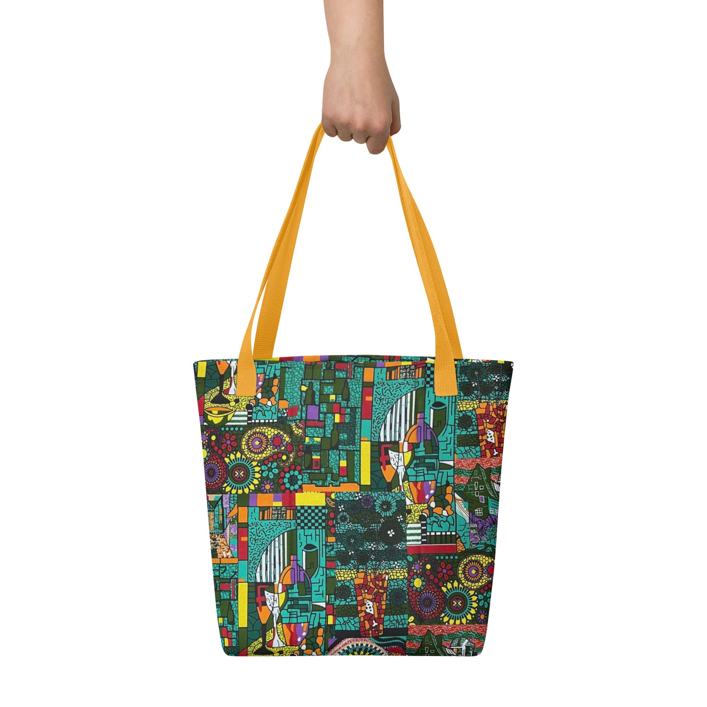 Green Artsy Tote Bag