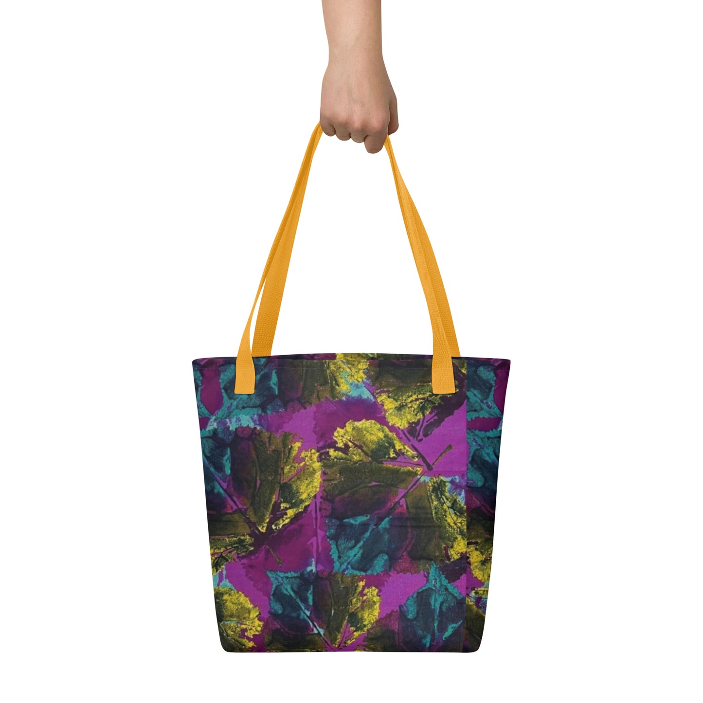 Purple Leaves Tote Bag