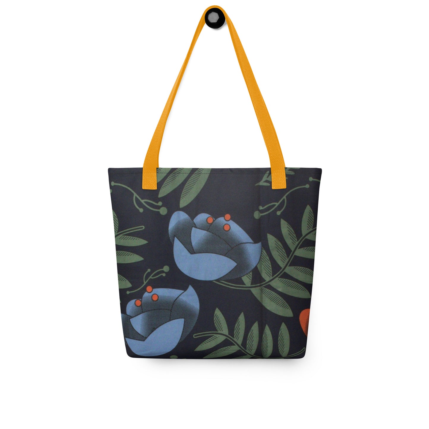 Winter Floral Tote Bag