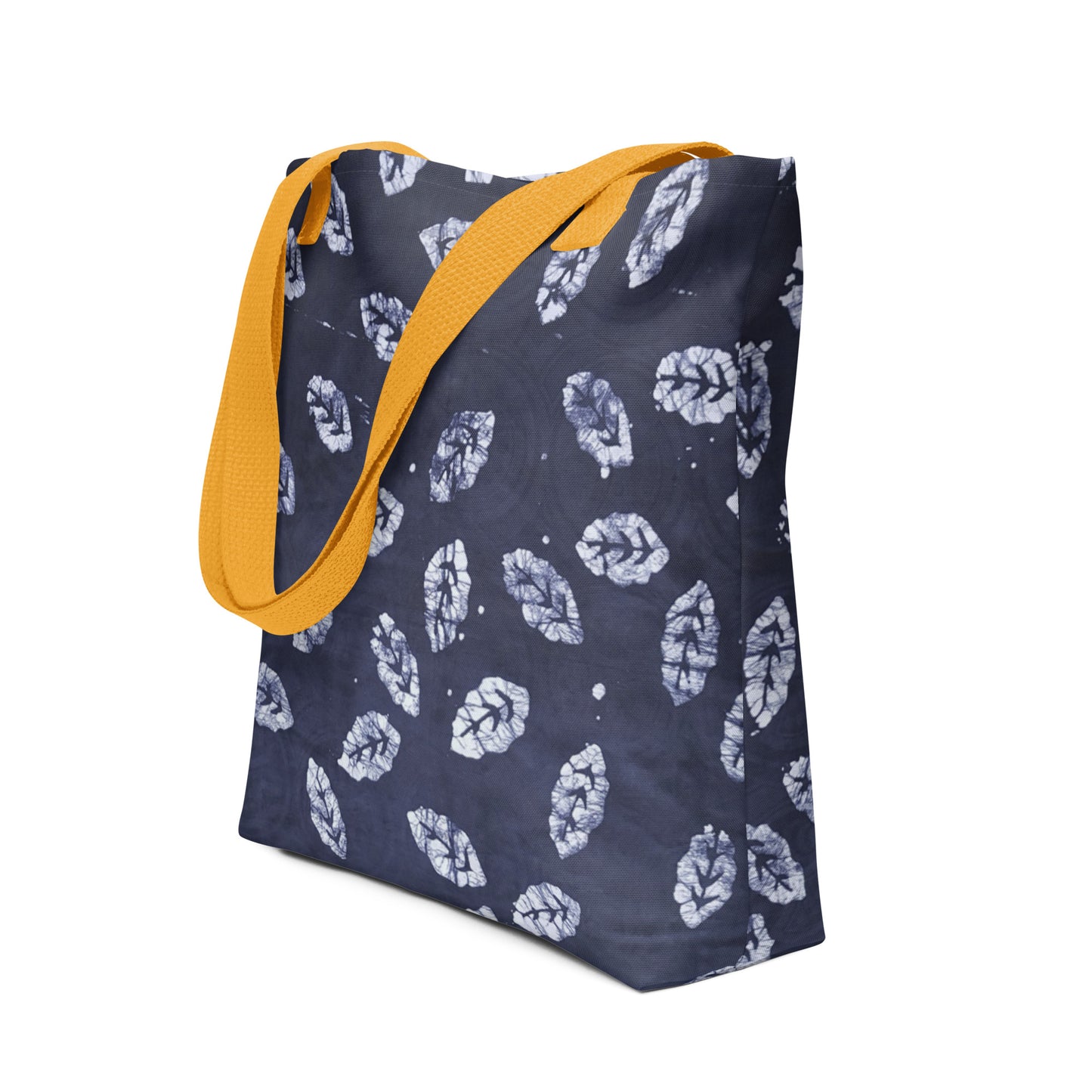 Indigo Leaf Tote Bag