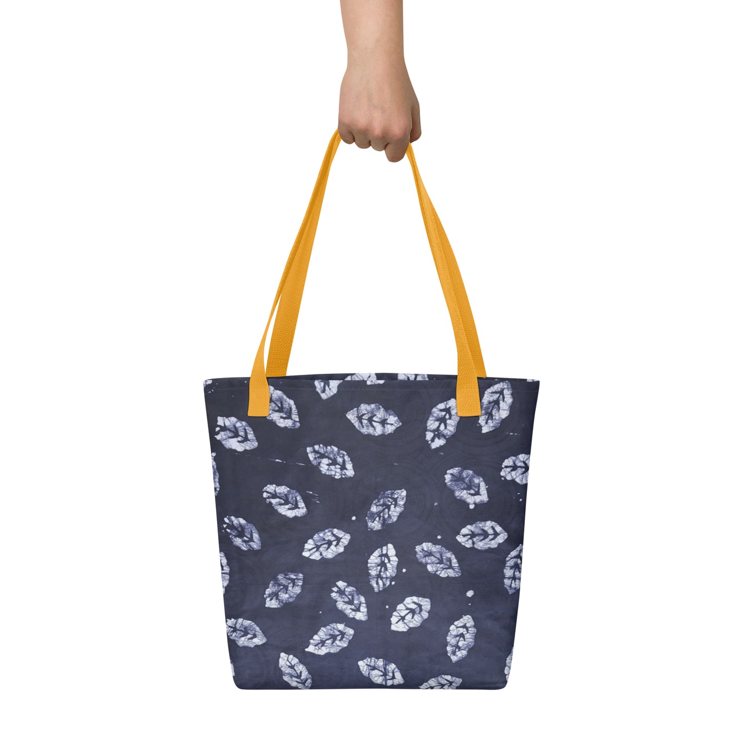 Indigo Leaf Tote Bag