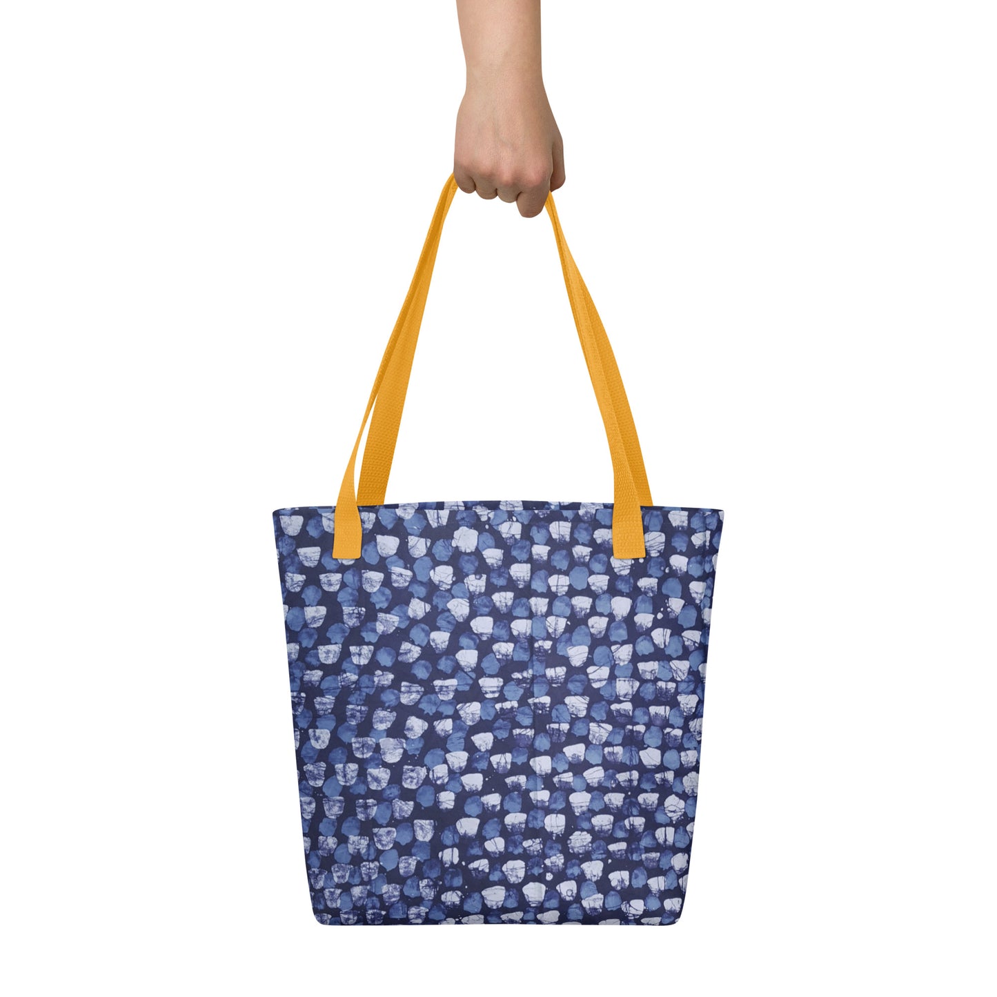 Blue Dotted Tote Bag