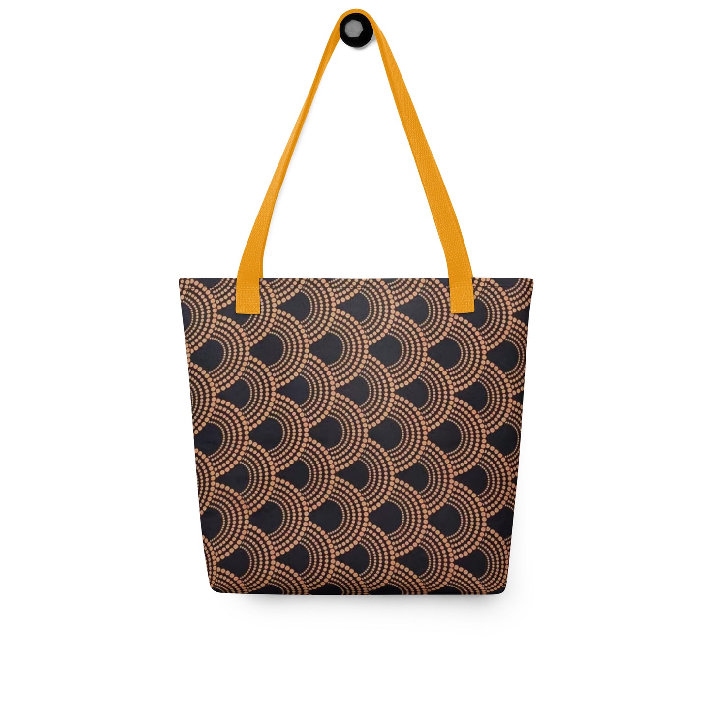 Brown Abstract Tote Bag