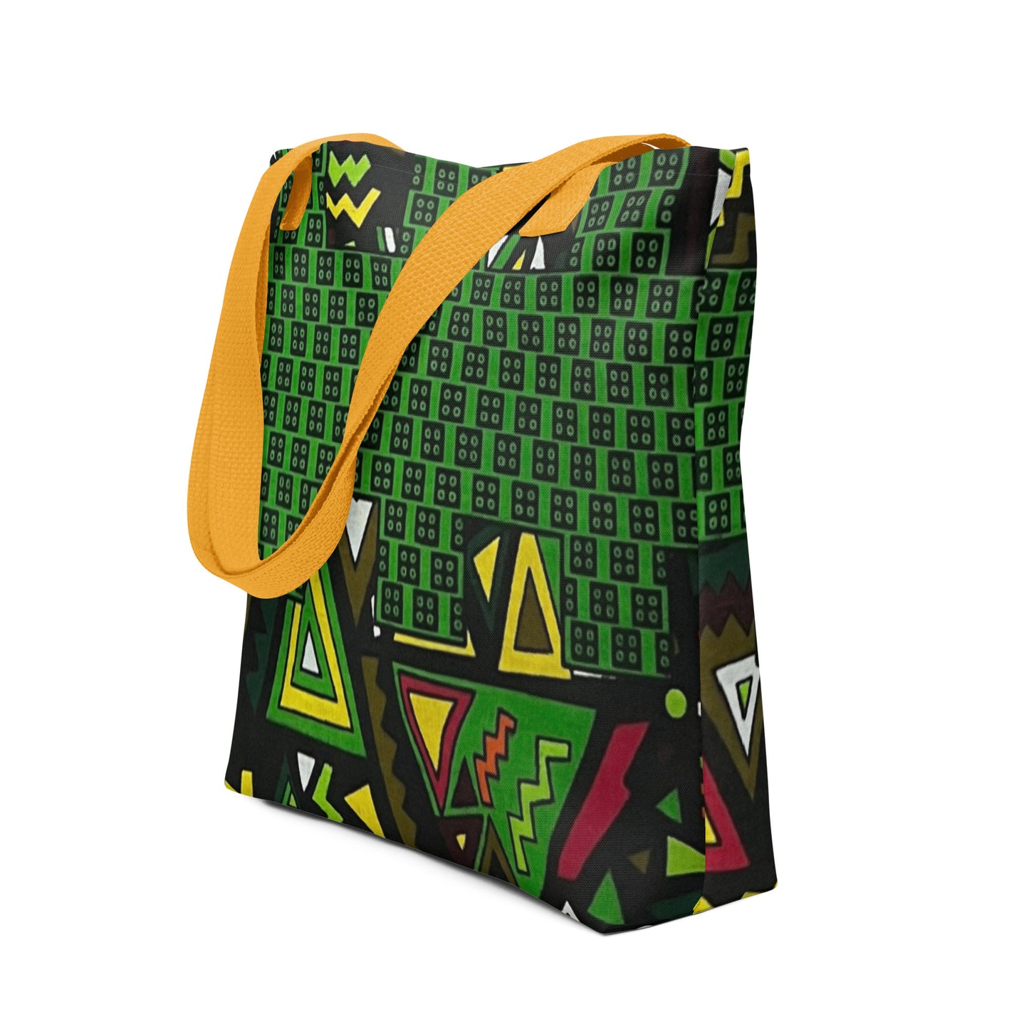 Multicolour Green Tote Bag