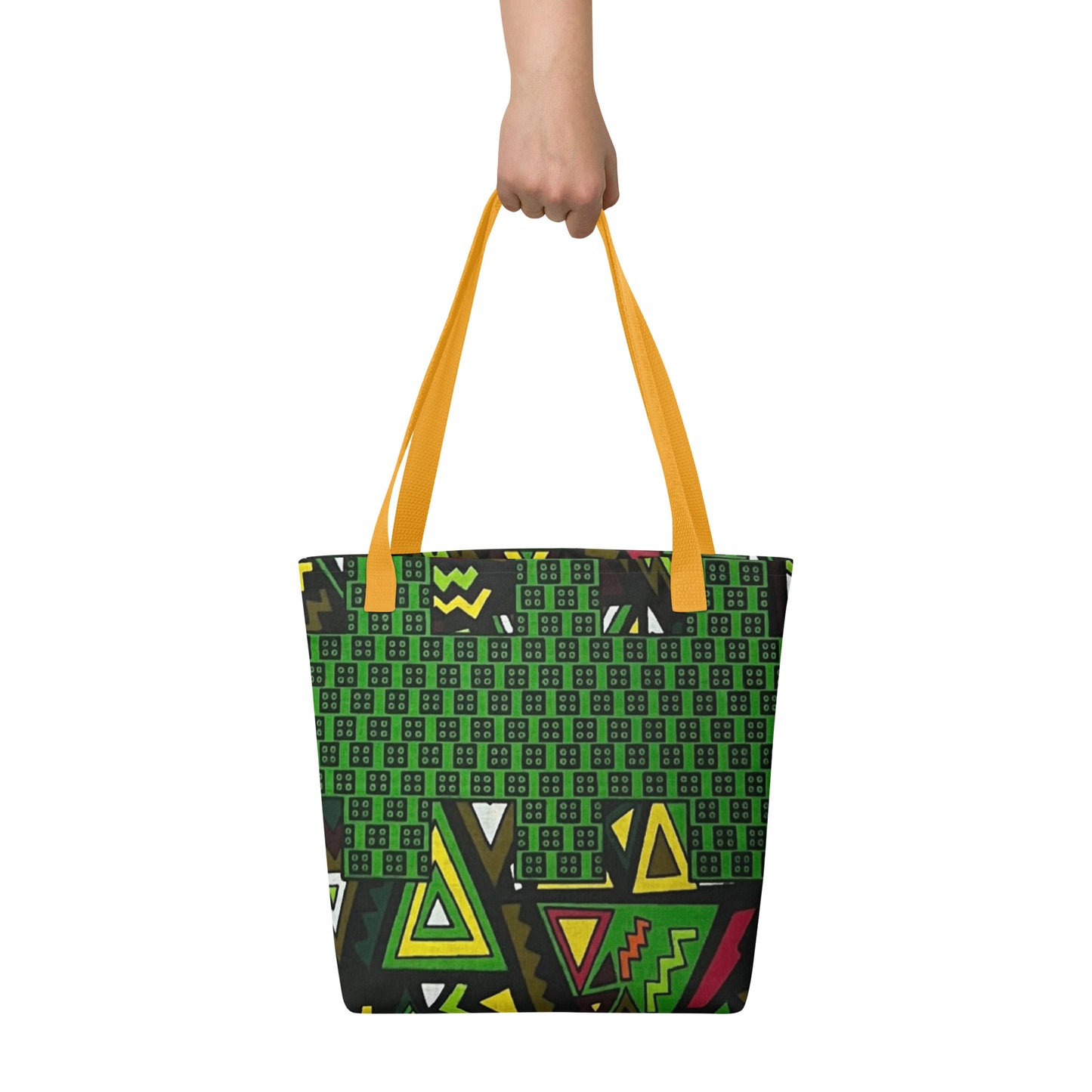 Multicolour Green Tote Bag