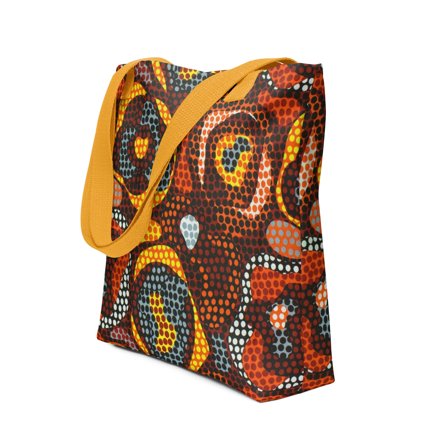 Multicolour Orange Tote Bag