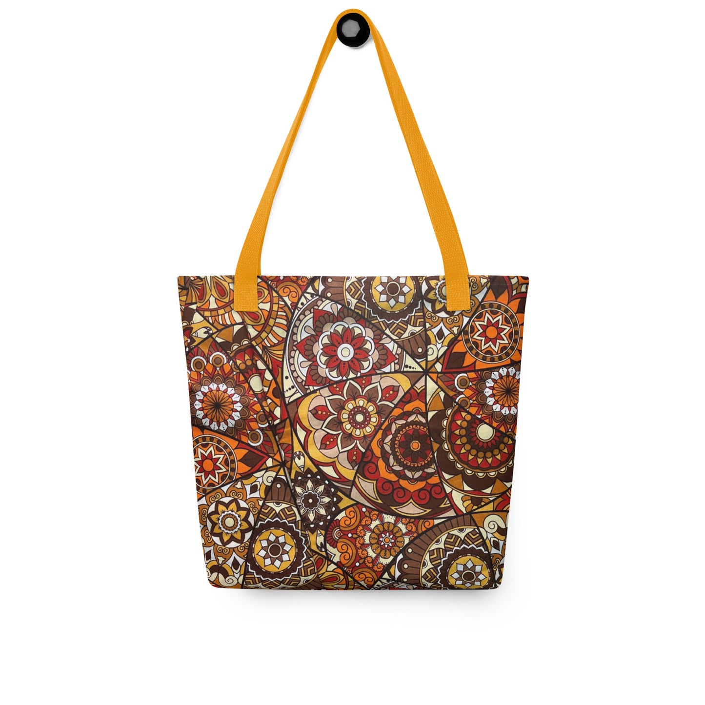 Multicolour Brown Tote Bag