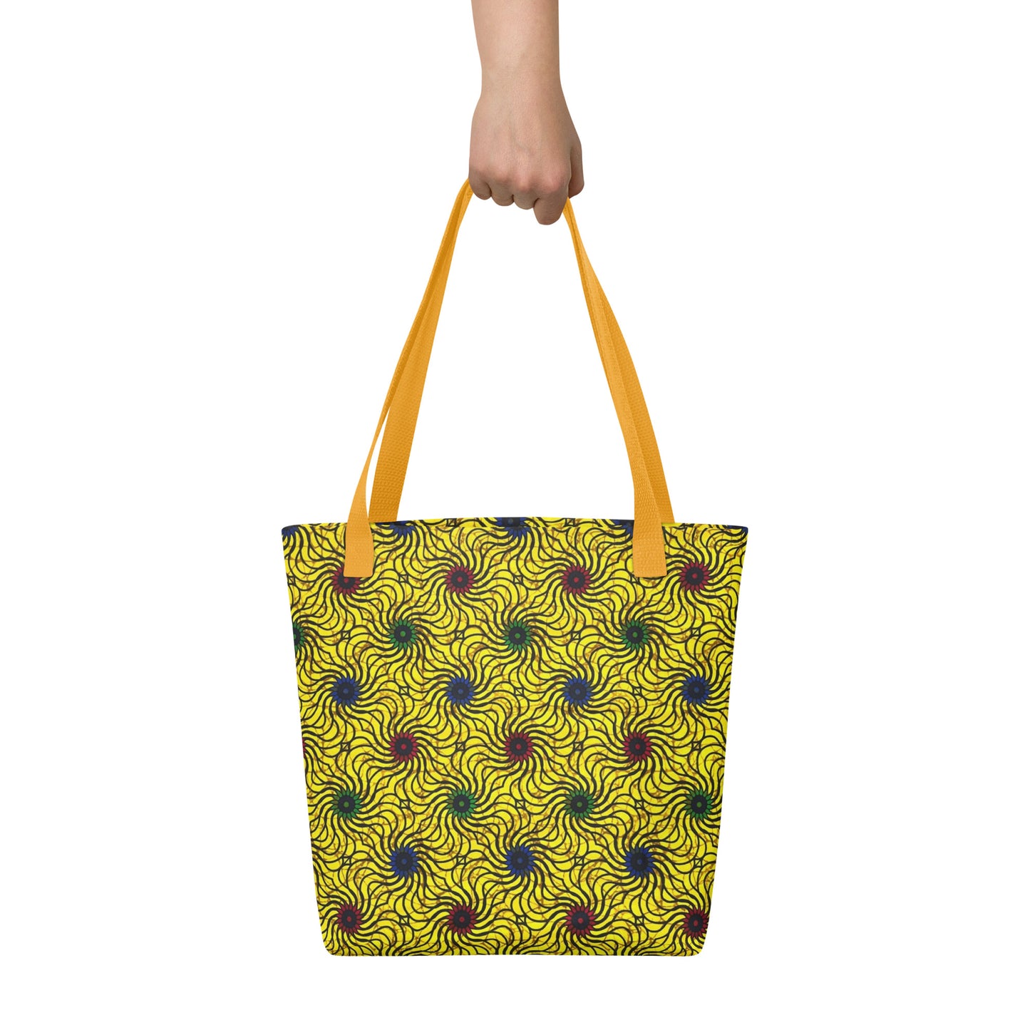 Multicolour Yellow Tote Bag