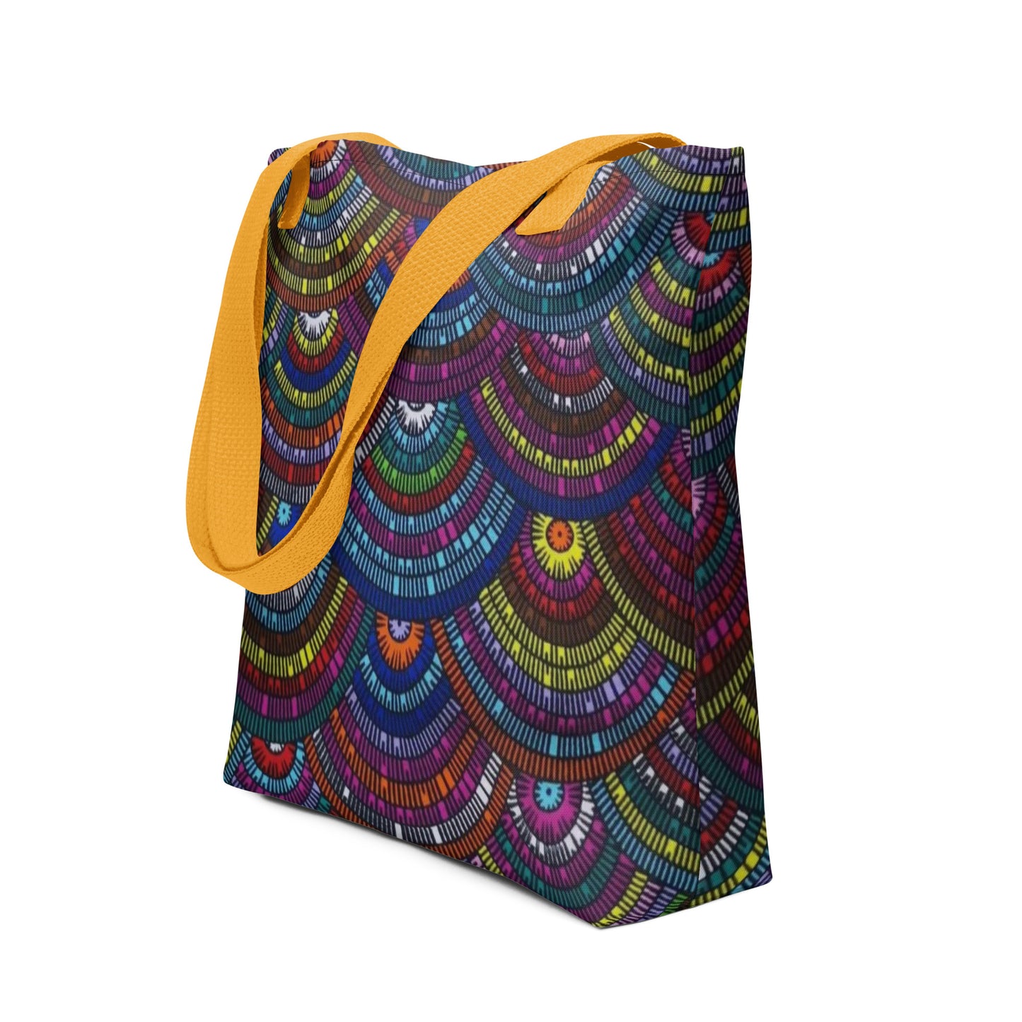 Multicolour Half Circle Tote Bag