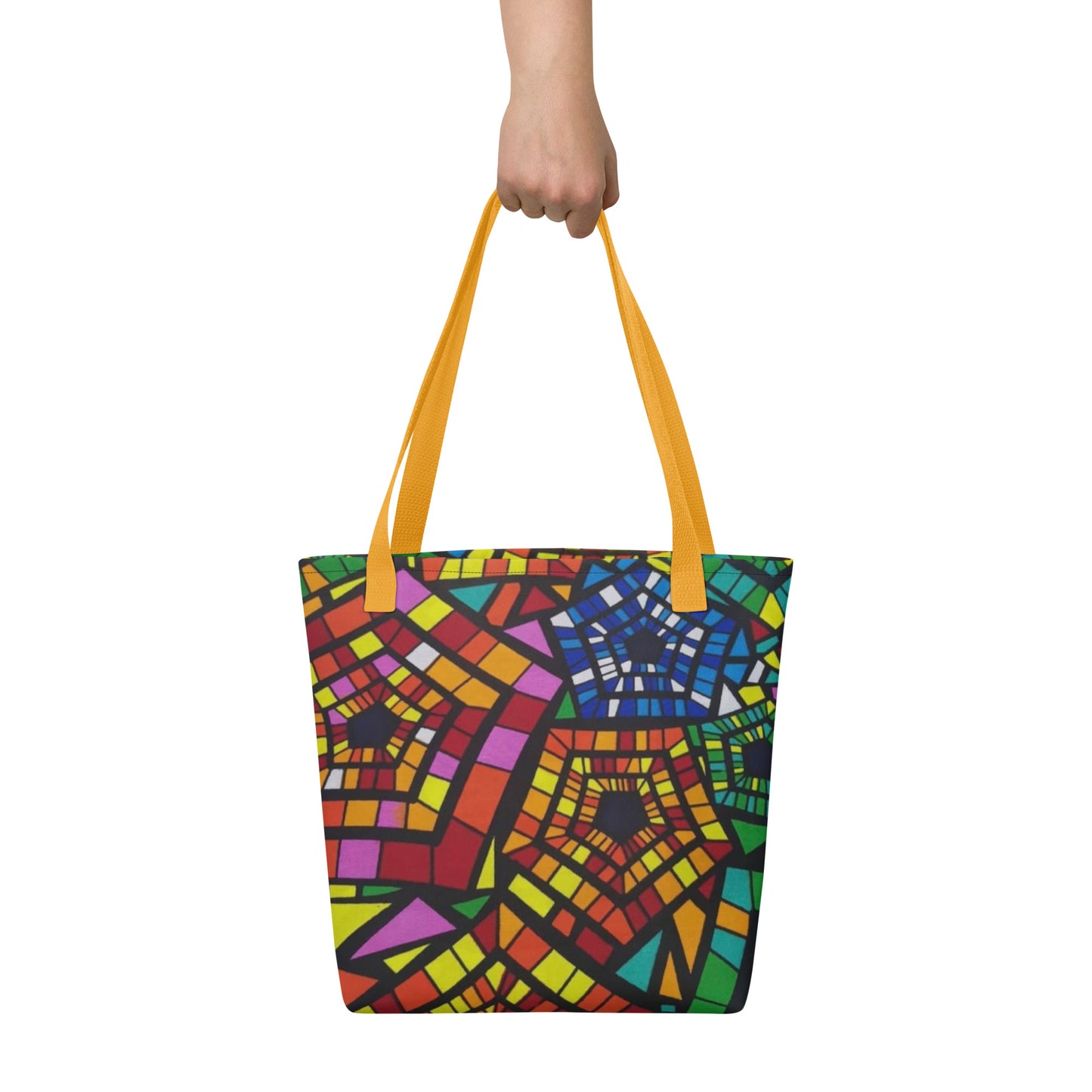 Multicolour Pentagon Tote Bag