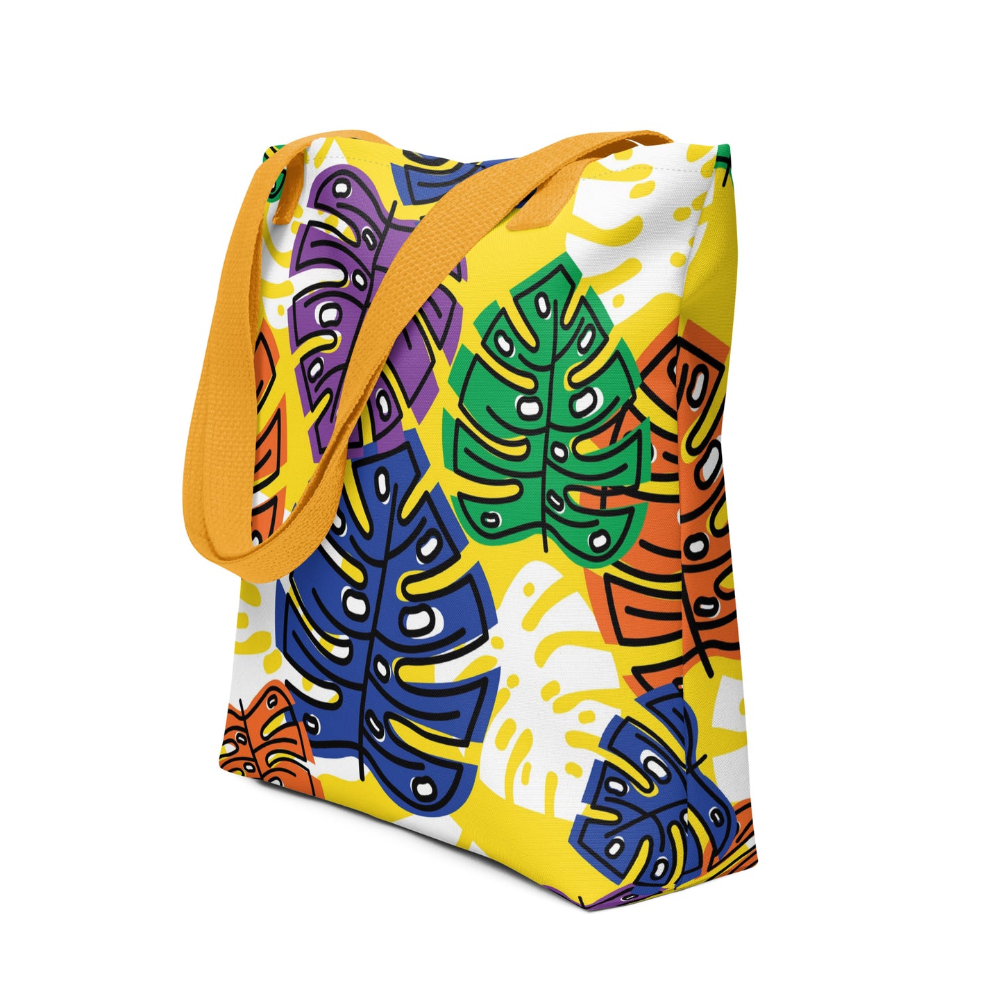 Yellow Tropical Tote Bag