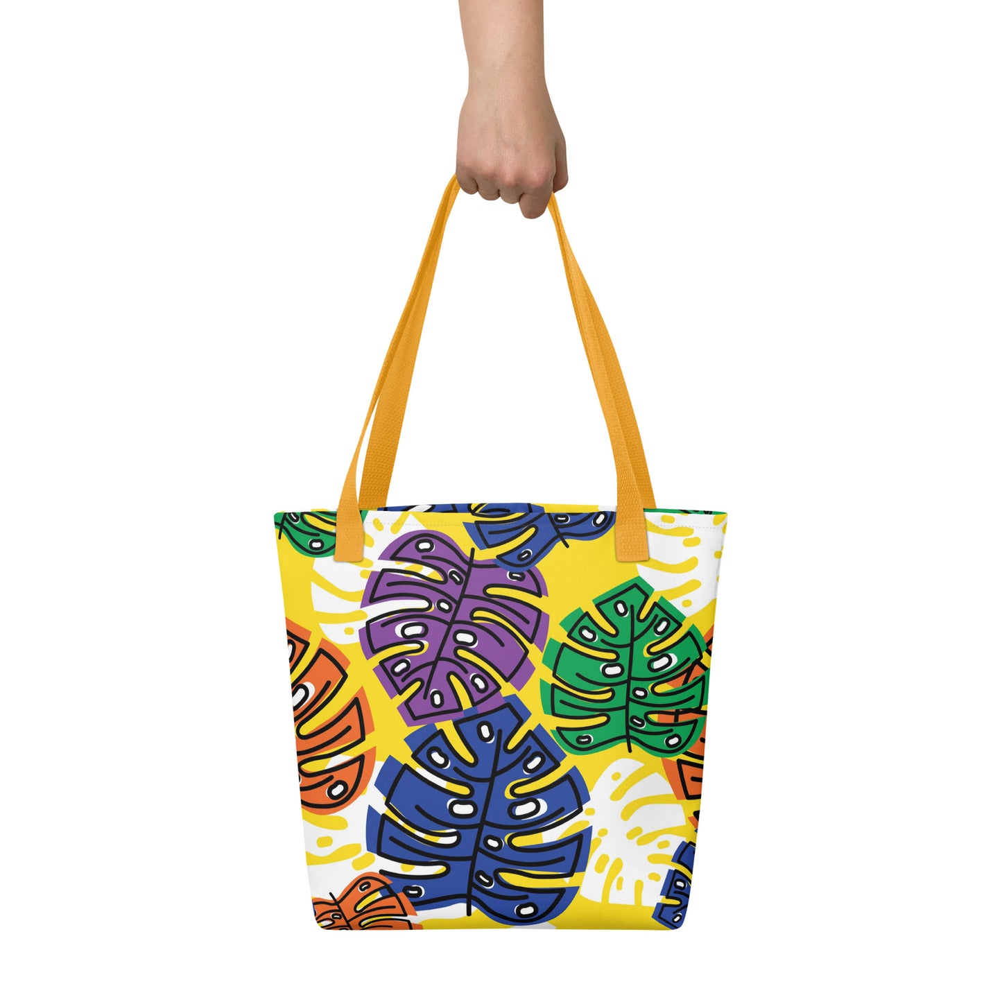 Yellow Tropical Tote Bag