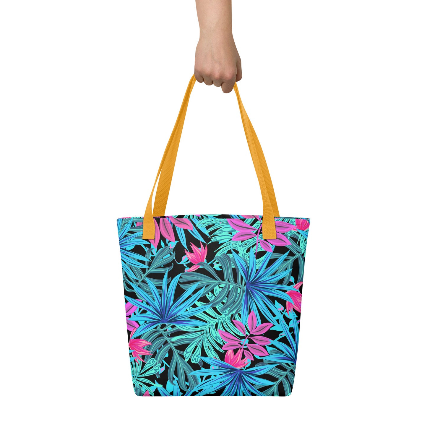 Blue Tropical Tote Bag