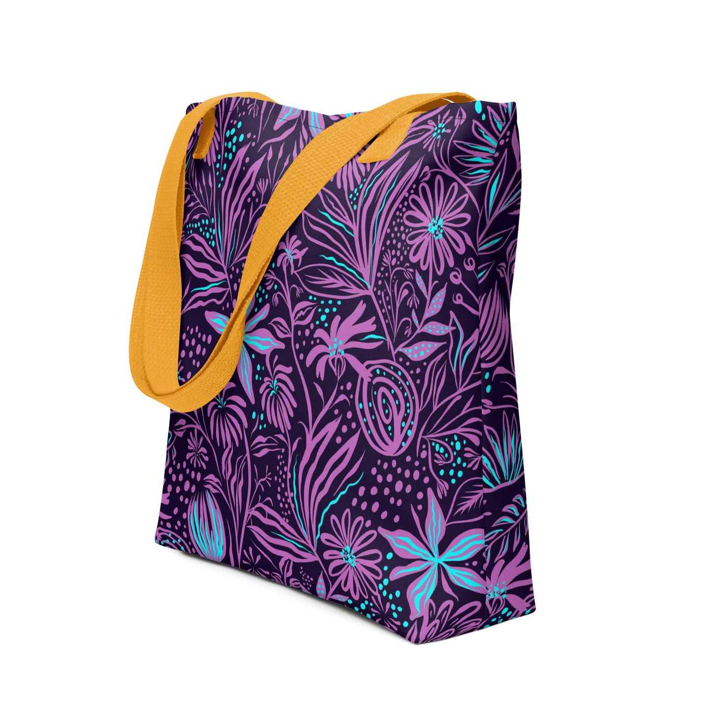 Purple Tropical Tote Bag