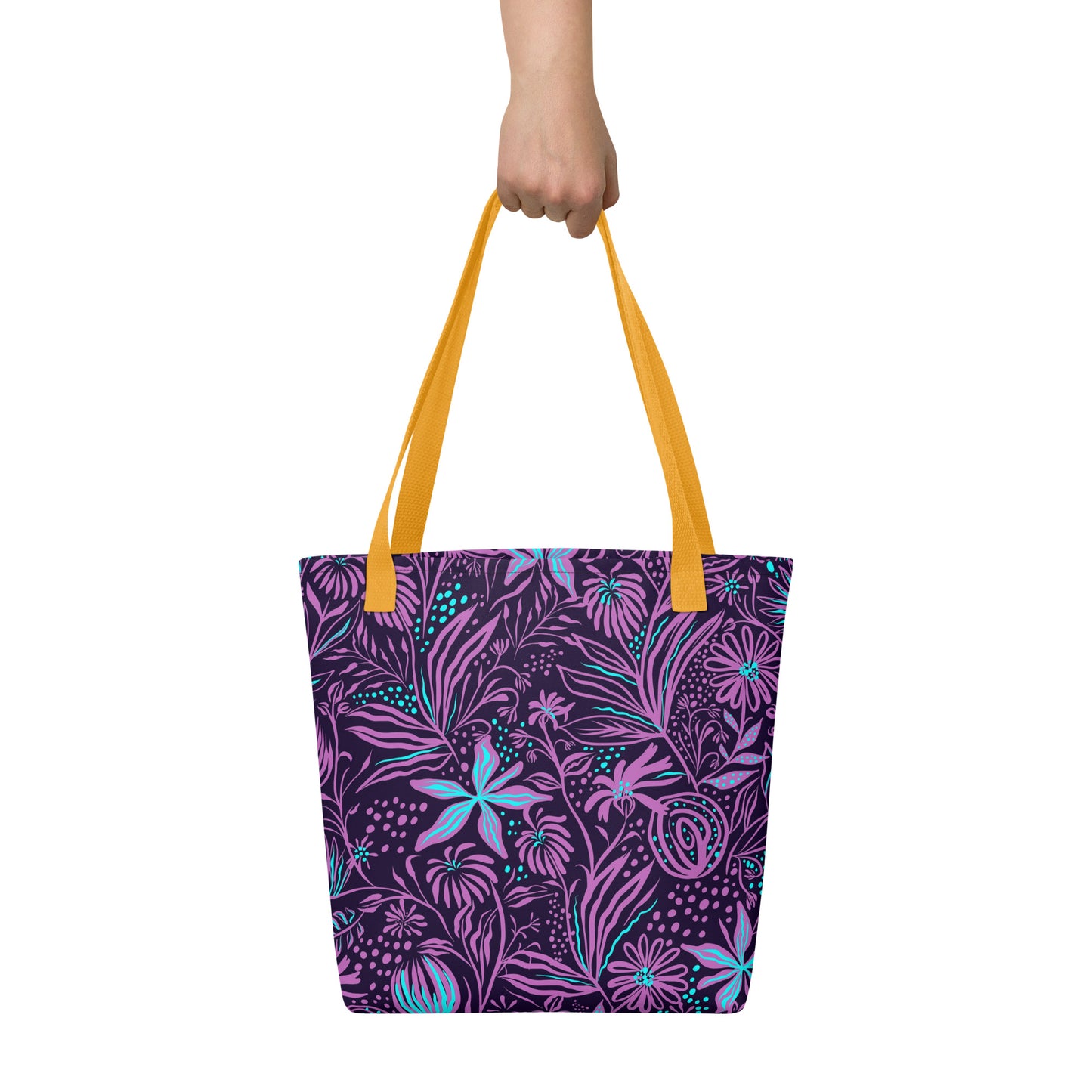 Purple Tropical Tote Bag