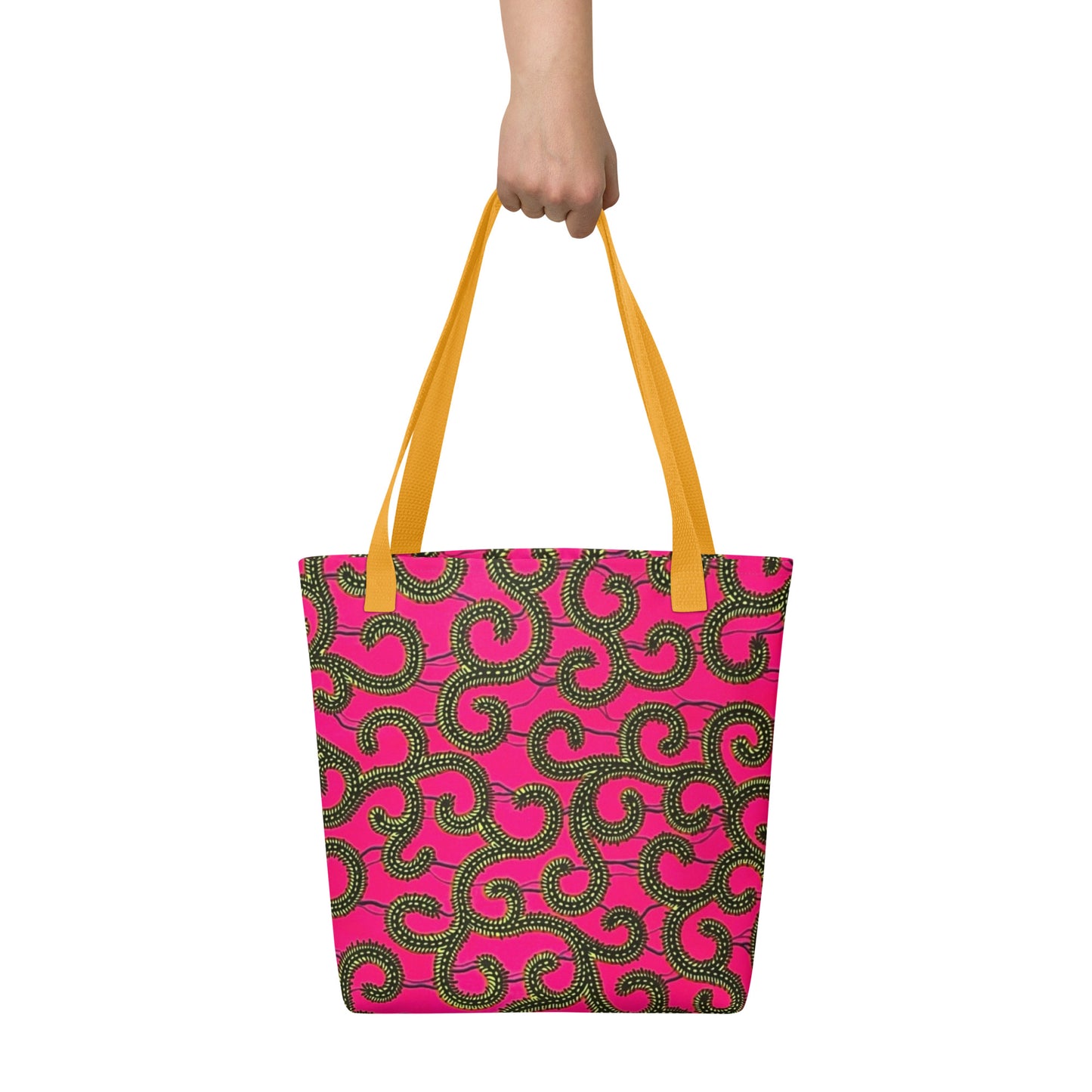 Pink Ankara Tote Bag