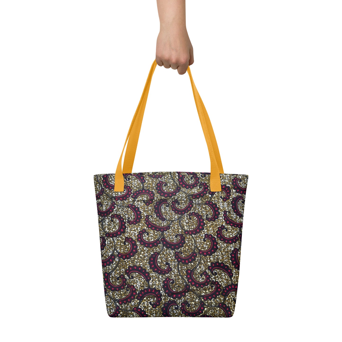 Burgundy Brown Tote Bag