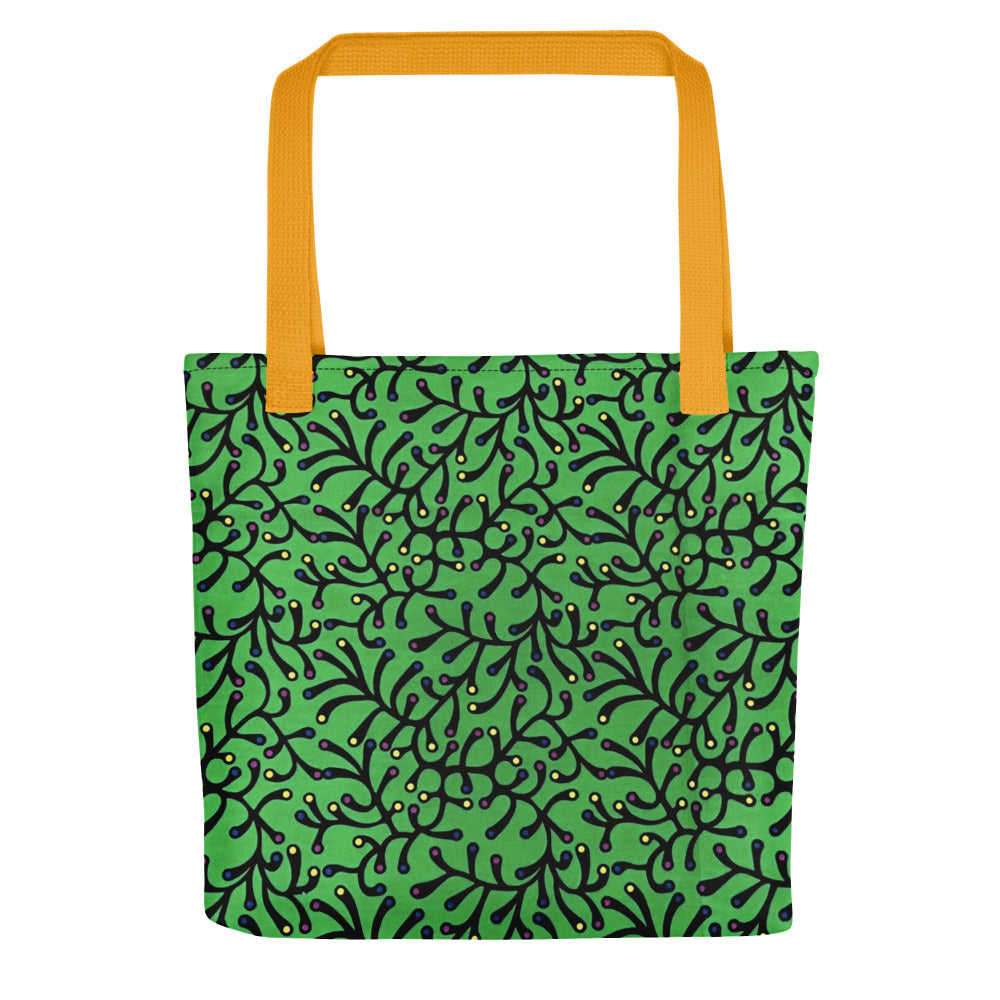 Green Ankara Tote Bag