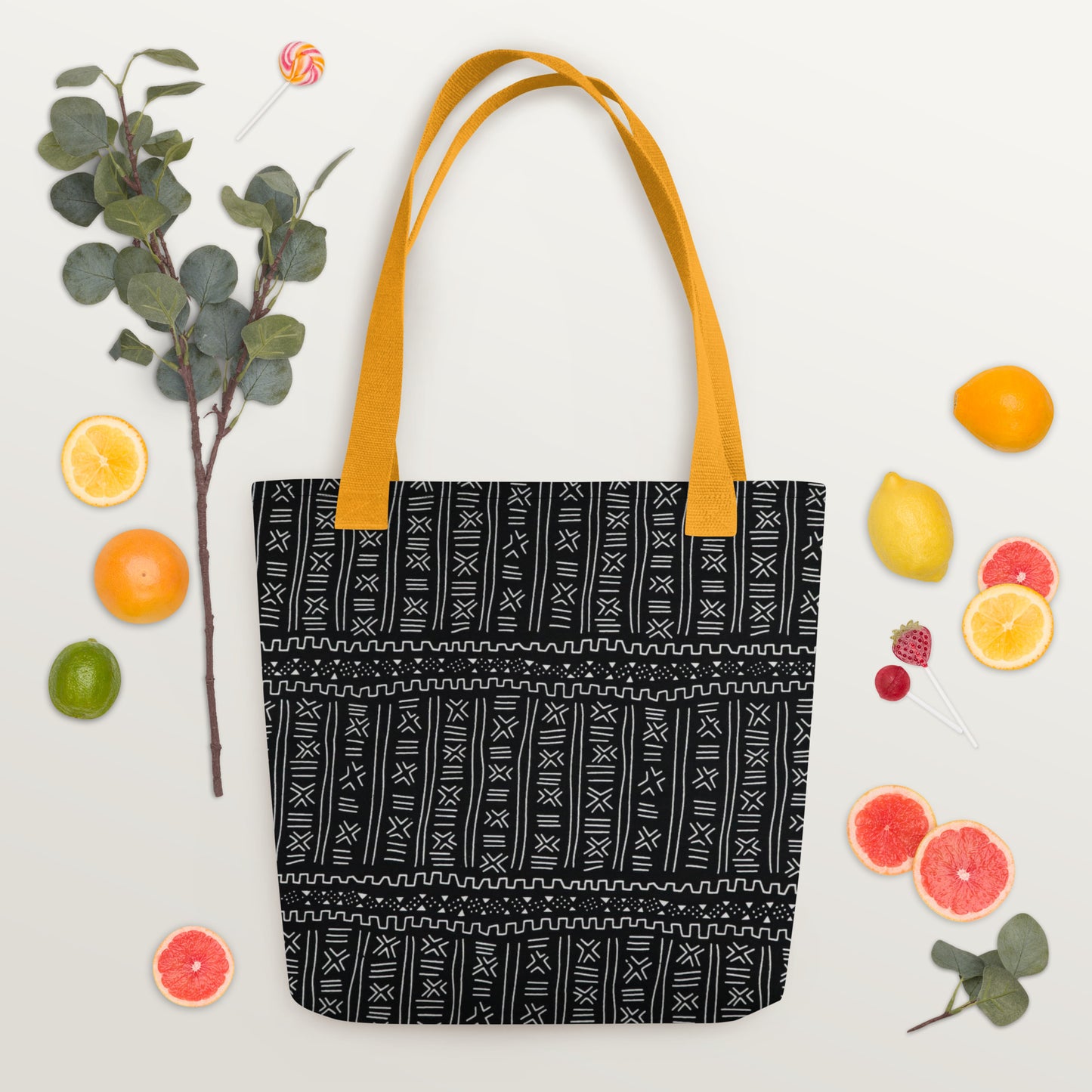 Black & White Print Tote Bag