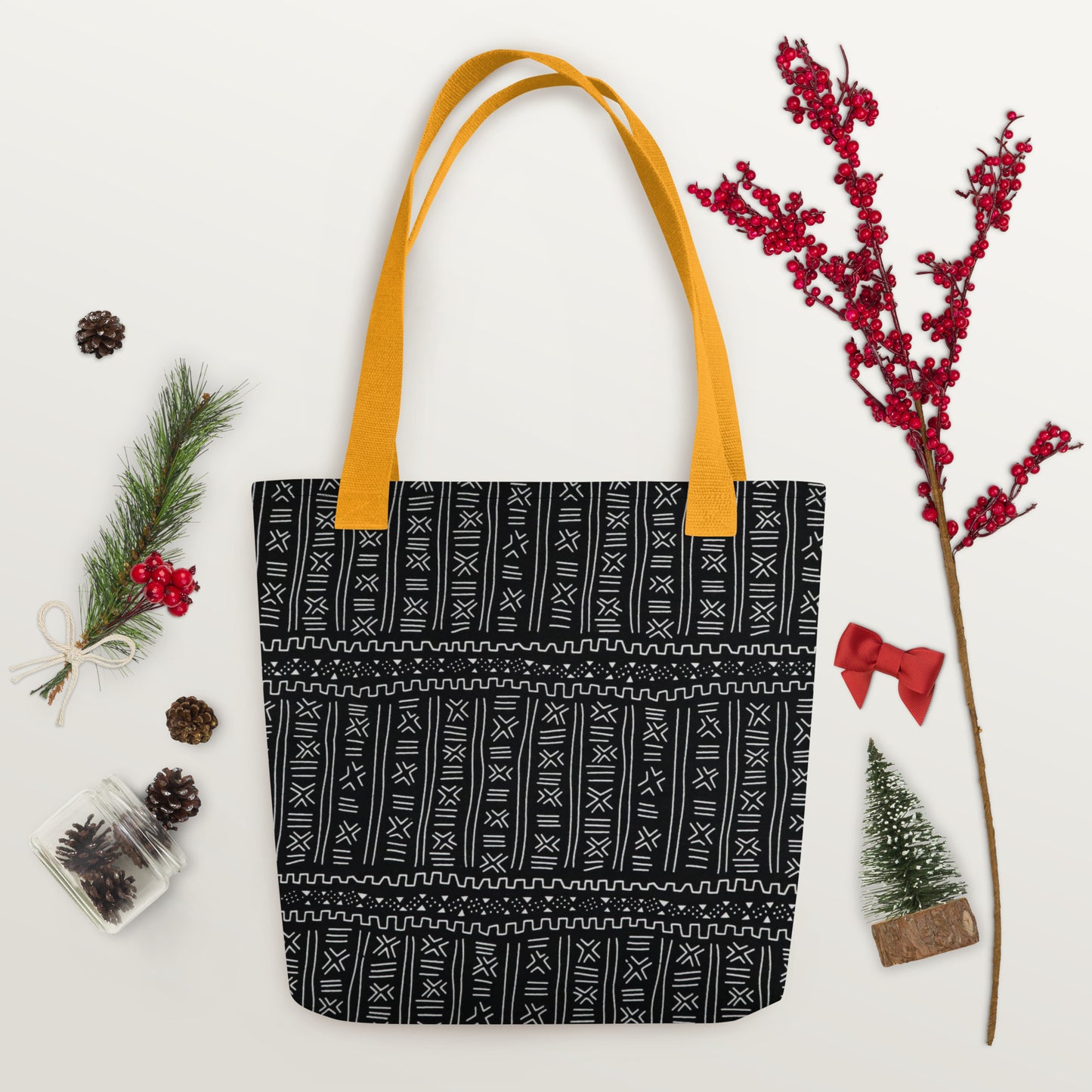 Black & White Print Tote Bag