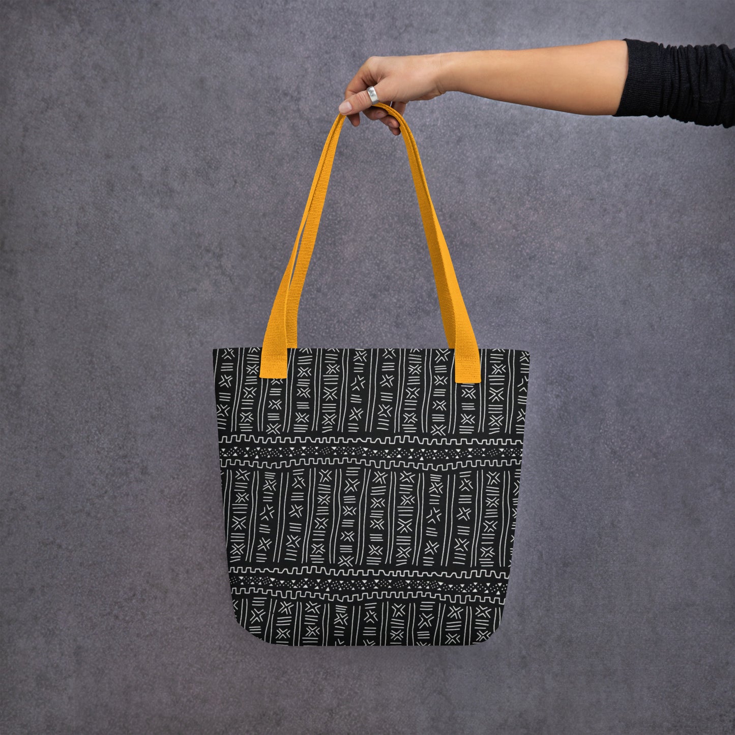 Black & White Print Tote Bag