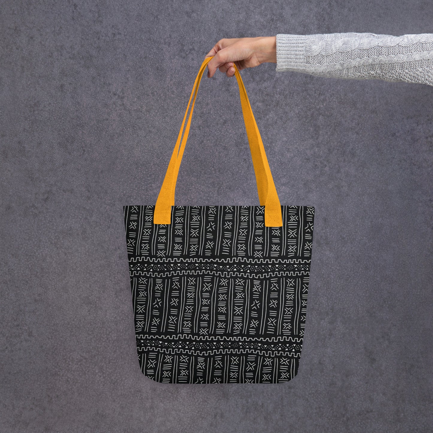 Black & White Print Tote Bag