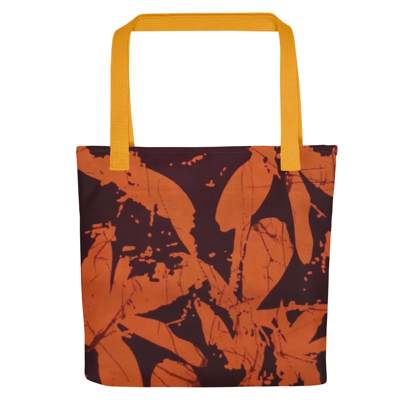 Orange Print Tote Bag