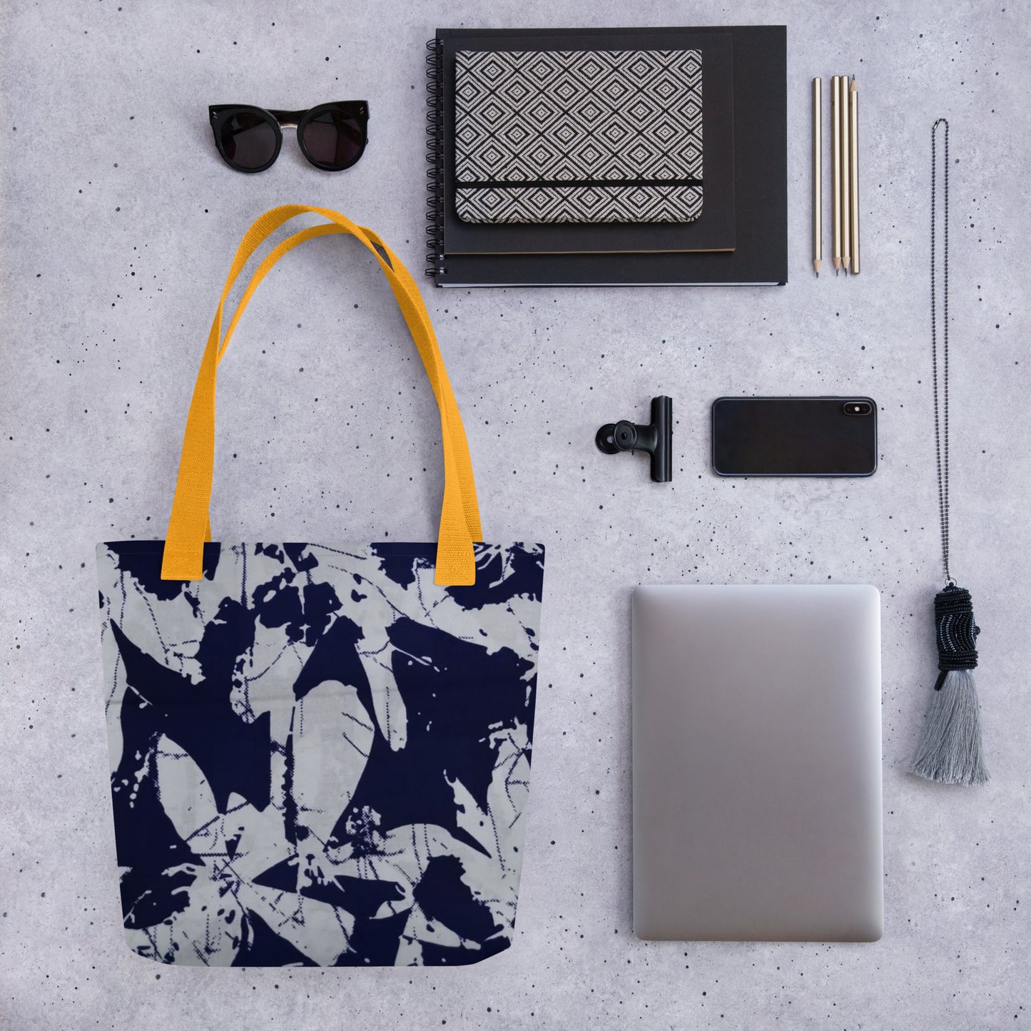 Indigo Print Tote Bag