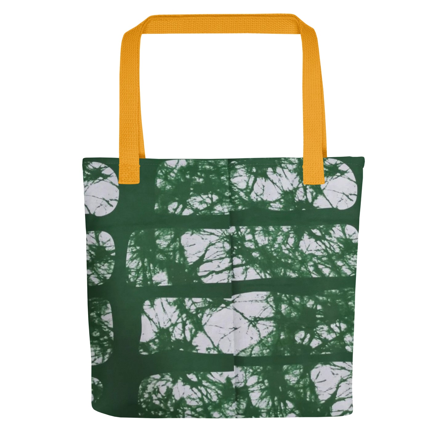 Green Print Tote Bag