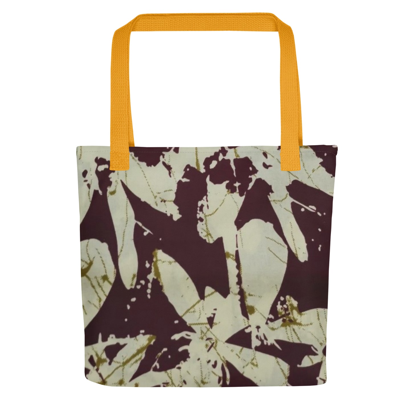 Brown Print Tote Bag