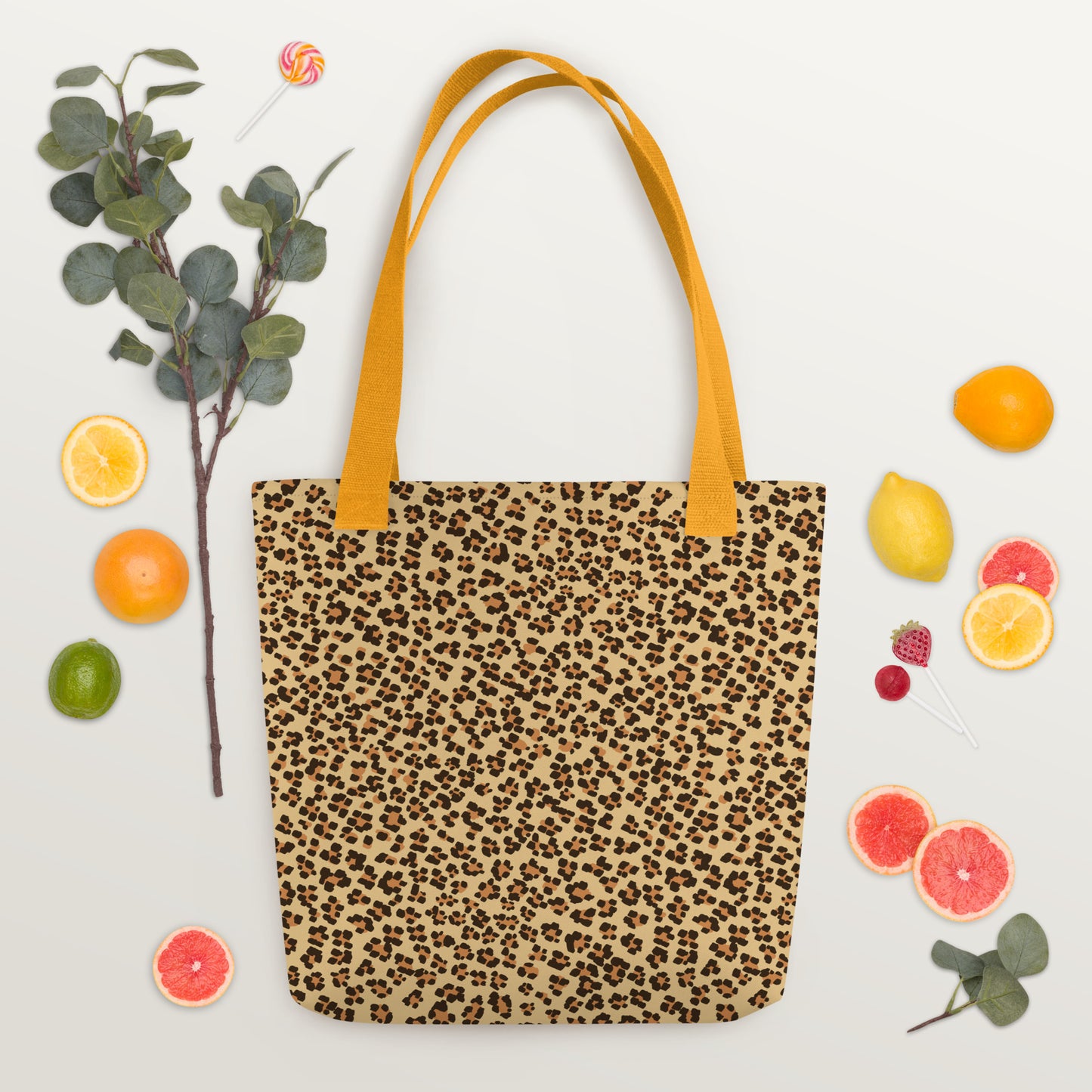 Brown Leopard Tote Bag