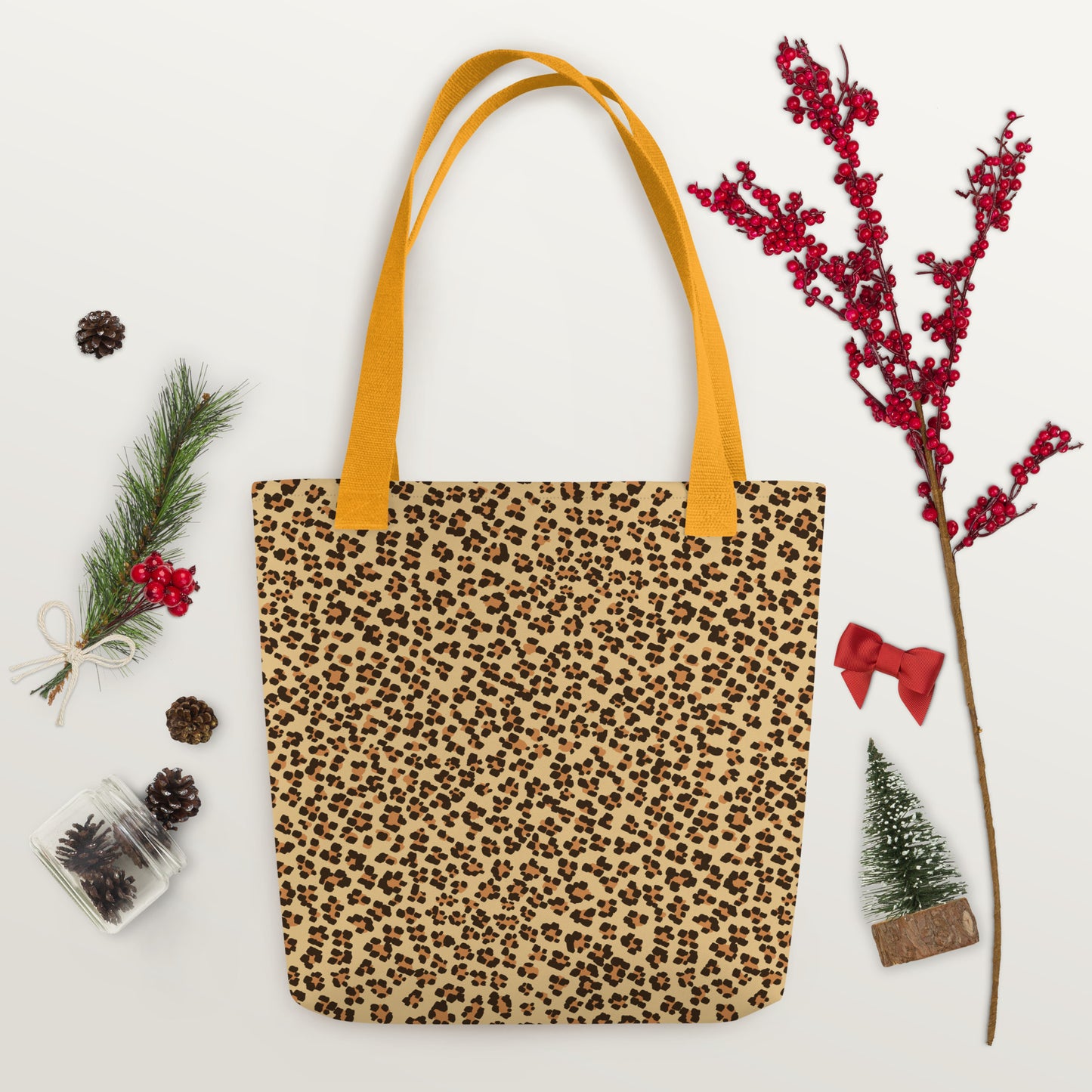 Brown Leopard Tote Bag