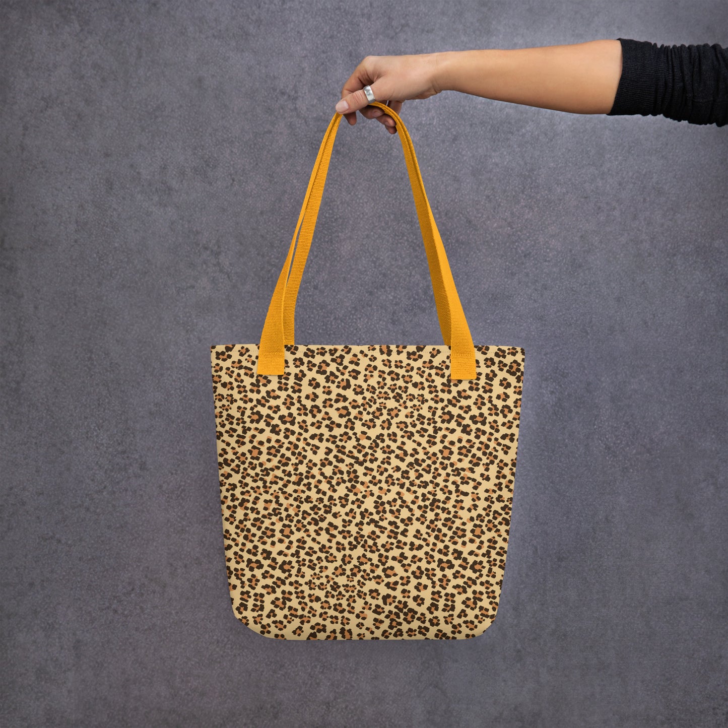 Brown Leopard Tote Bag