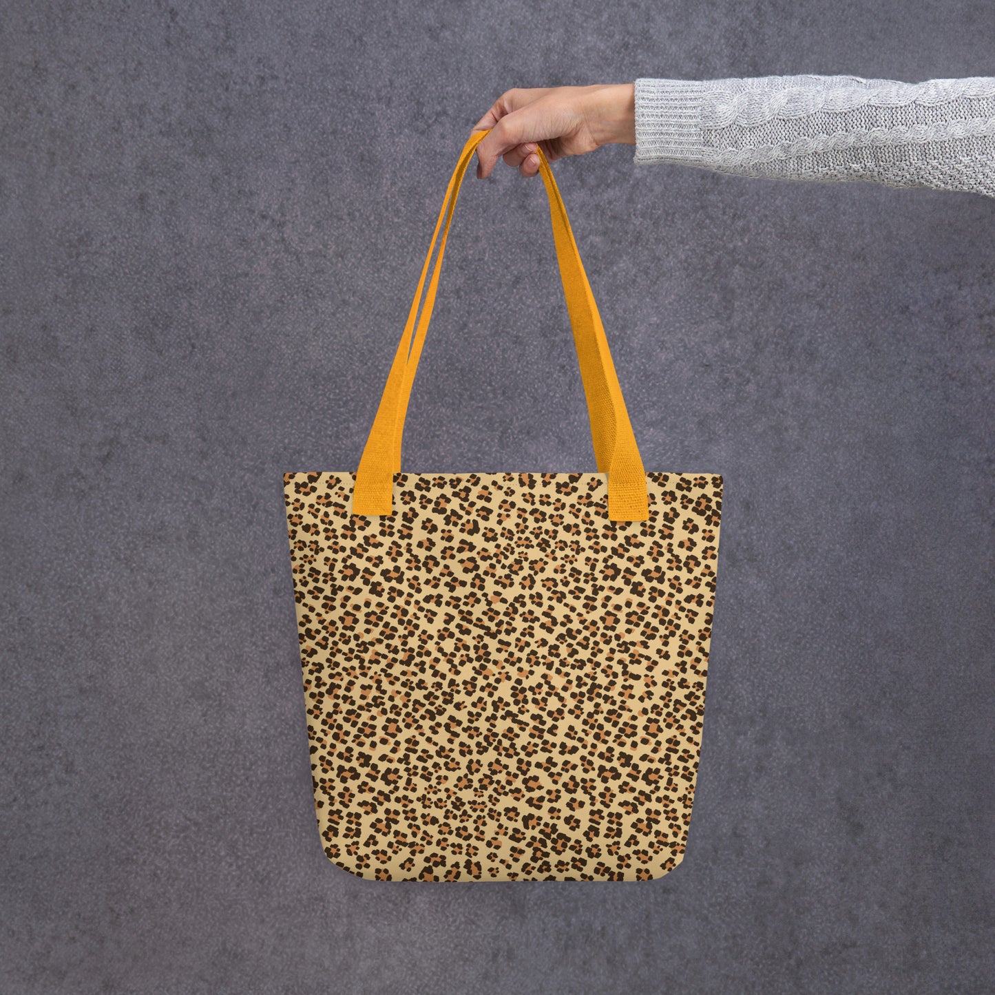 Brown Leopard Tote Bag