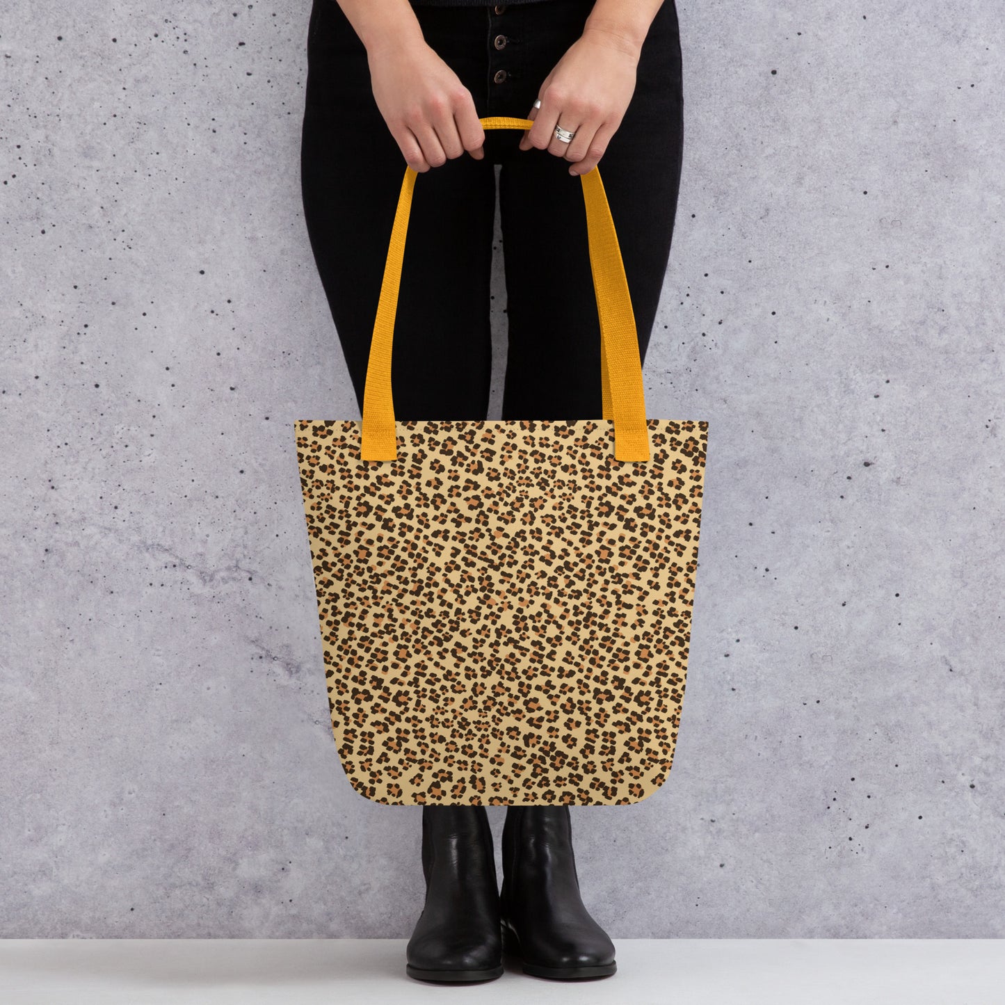 Brown Leopard Tote Bag