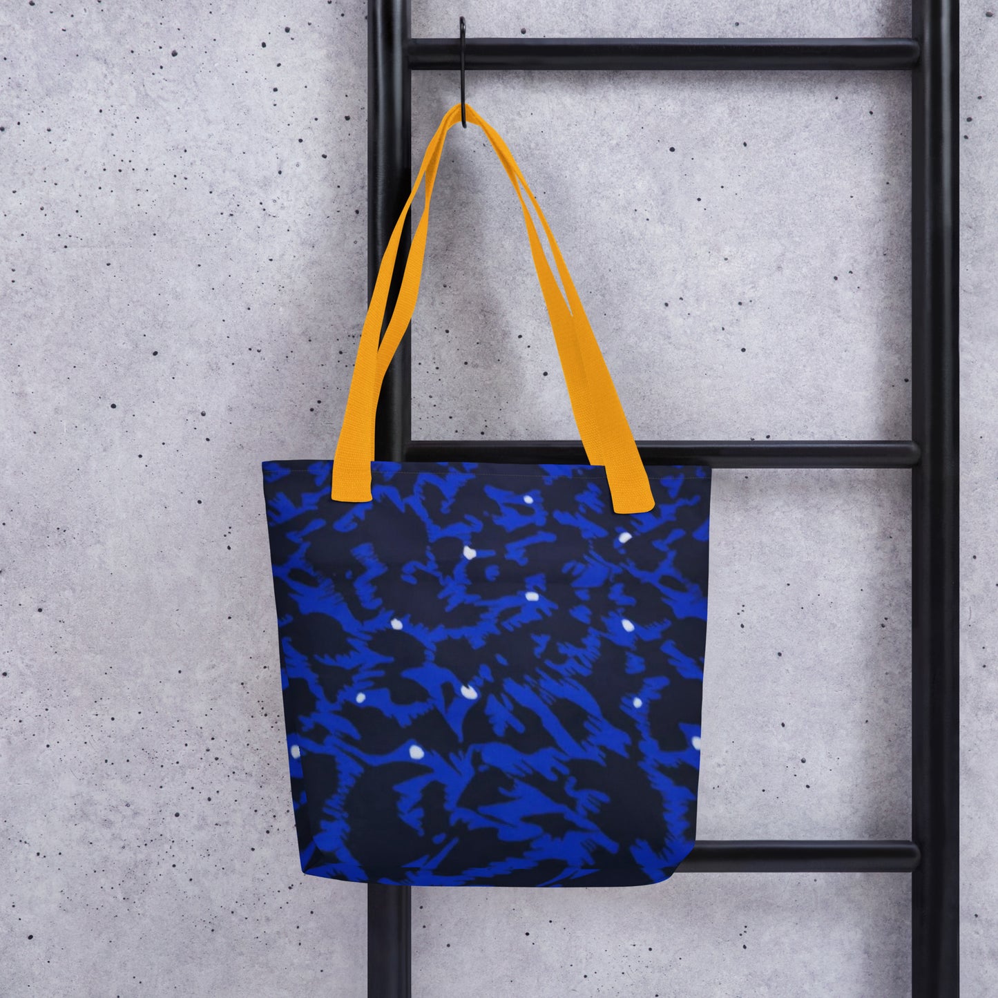 Blue Leopard Tote Bag