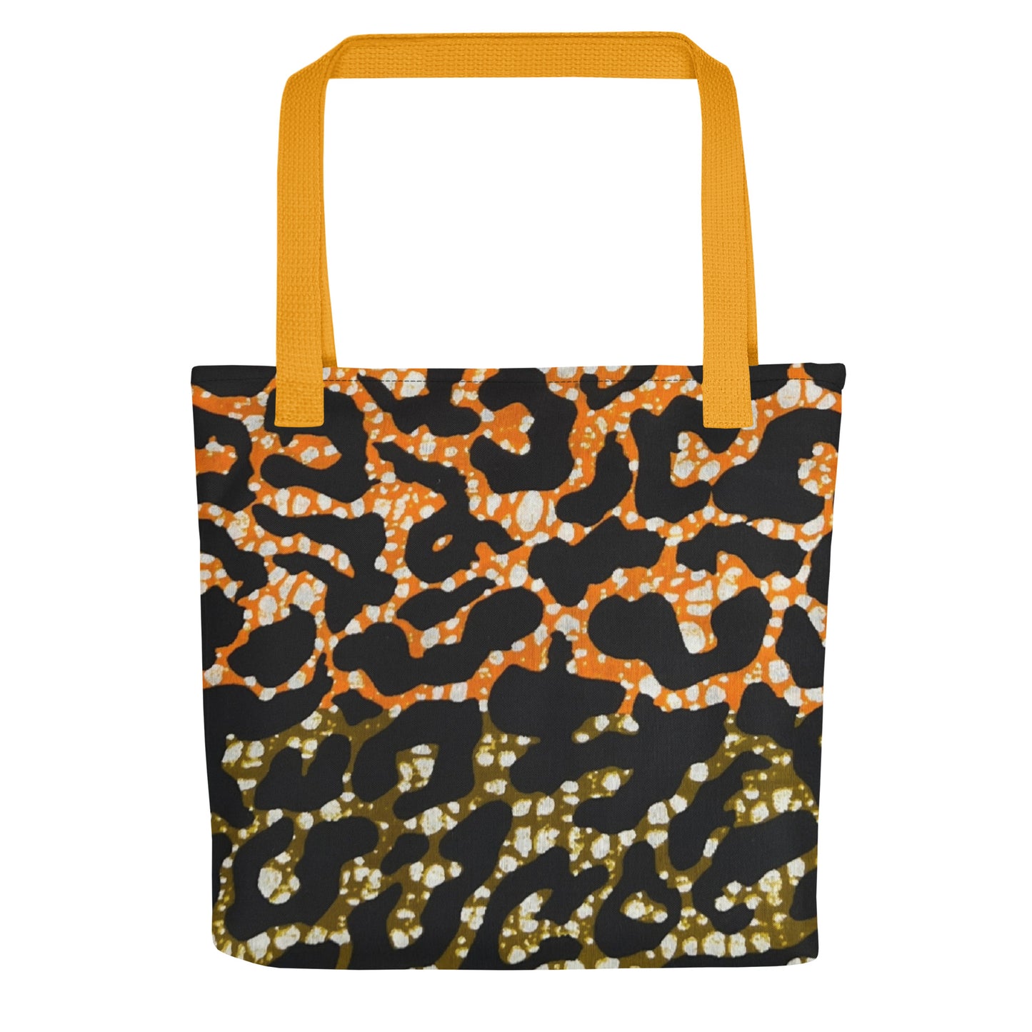 Green Orange Leopard Tote Bag