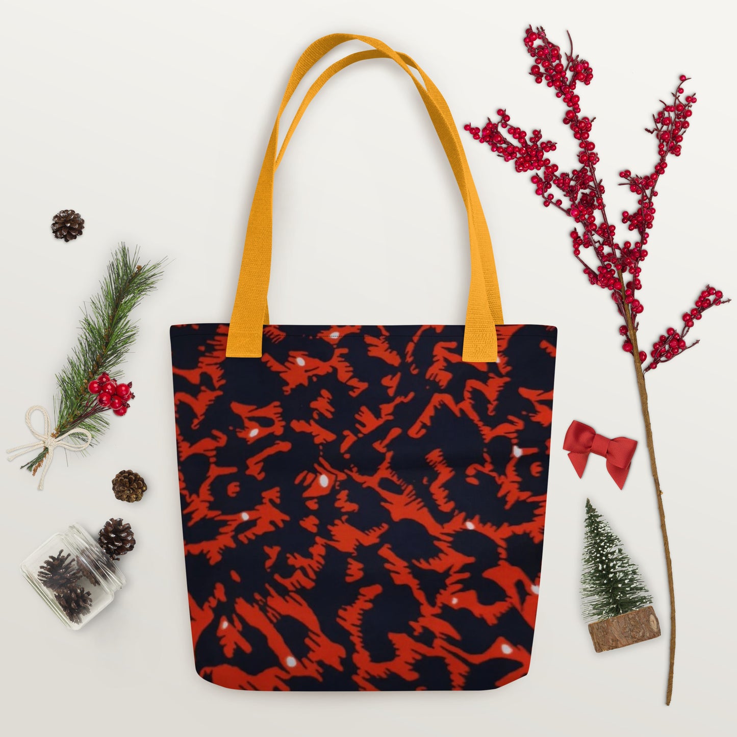 Orange Leopard Tote Bag