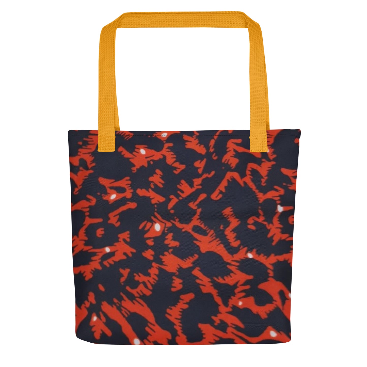 Orange Leopard Tote Bag