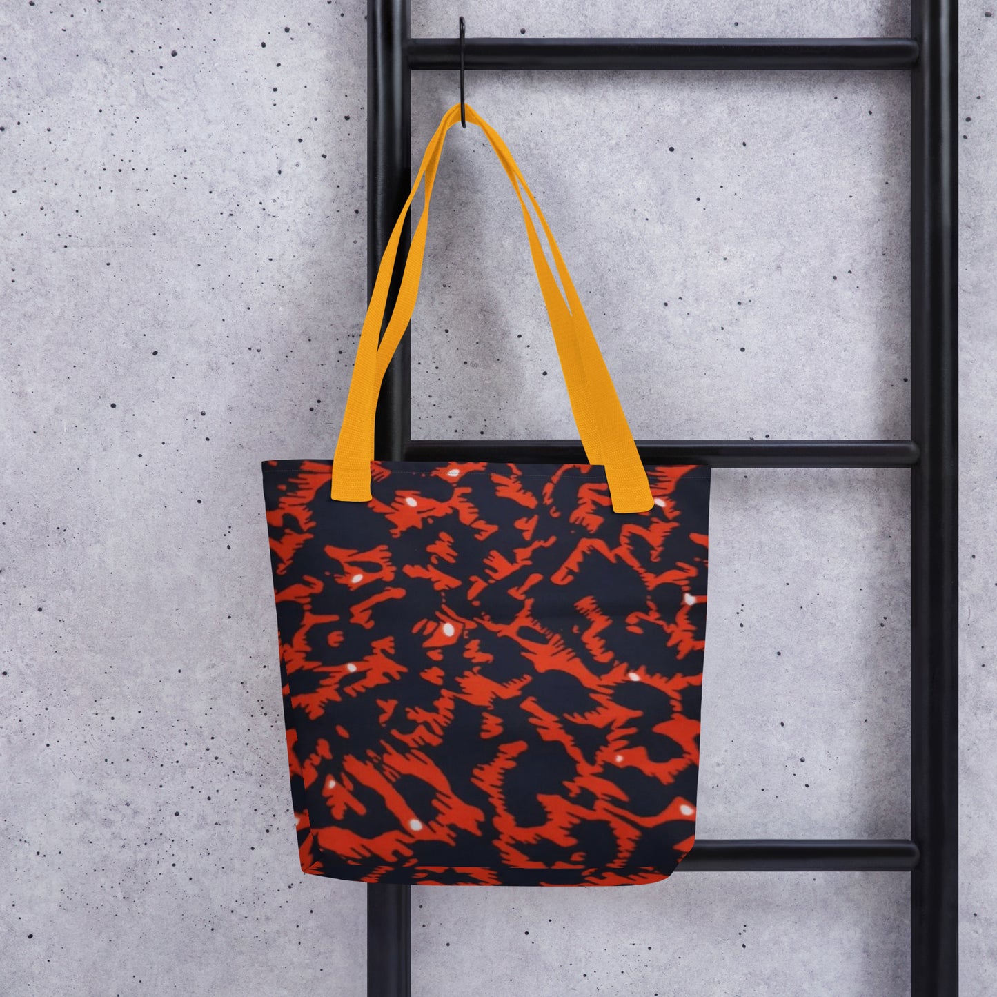 Orange Leopard Tote Bag